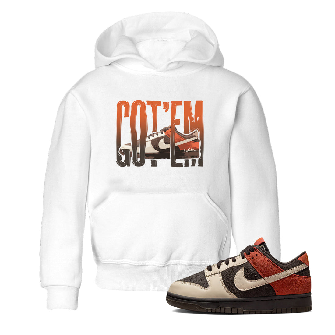 Dunk Red Panda shirt to match jordans Wiggling Gotem sneaker tees Nike Dunk Low Red Panda Drip Gear Zone Sneaker T-Shirts Youth and Baby White 1 T-Shirt