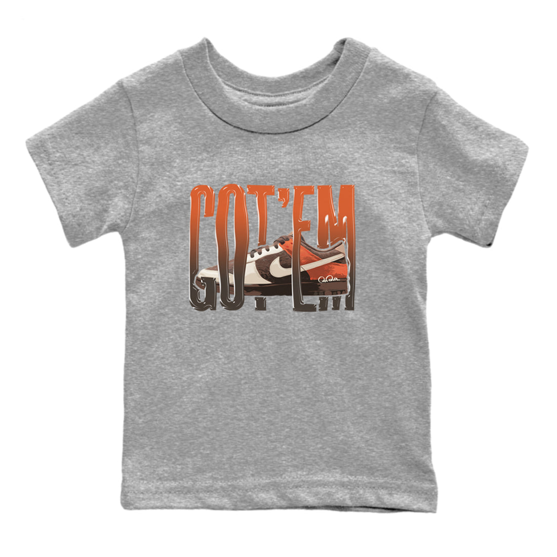 Dunk Red Panda shirt to match jordans Wiggling Gotem sneaker tees Nike Dunk Low Red Panda Drip Gear Zone Sneaker T-Shirts Youth and Baby Heather Grey 2 T-Shirt