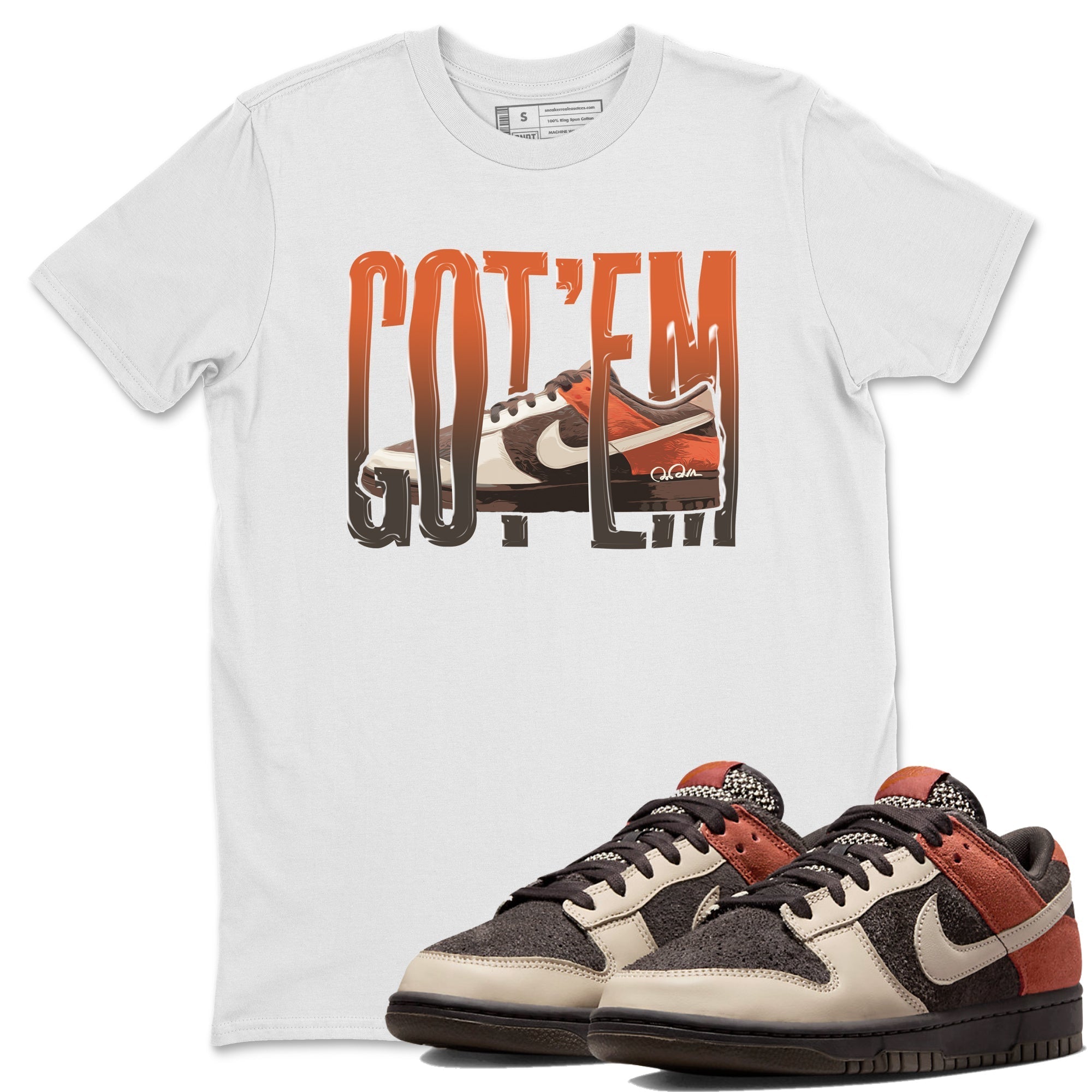 Dunk Red Panda shirt to match jordans Wiggling Gotem sneaker tees Nike Dunk Low Red Panda Drip Gear Zone Sneaker T-Shirts Crew Neck Casual Fit White 1 T-Shirt