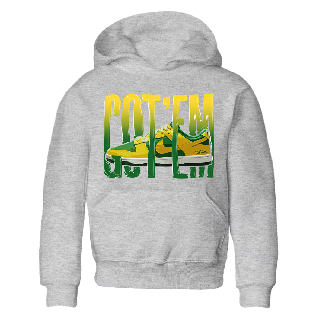 Dunk Reverse Brazil Sneaker Match Tees Wiggling Gotem Sneaker Tees Dunk Reverse Brazil Jordan to match sneaker T-Shirt Kids Shirts