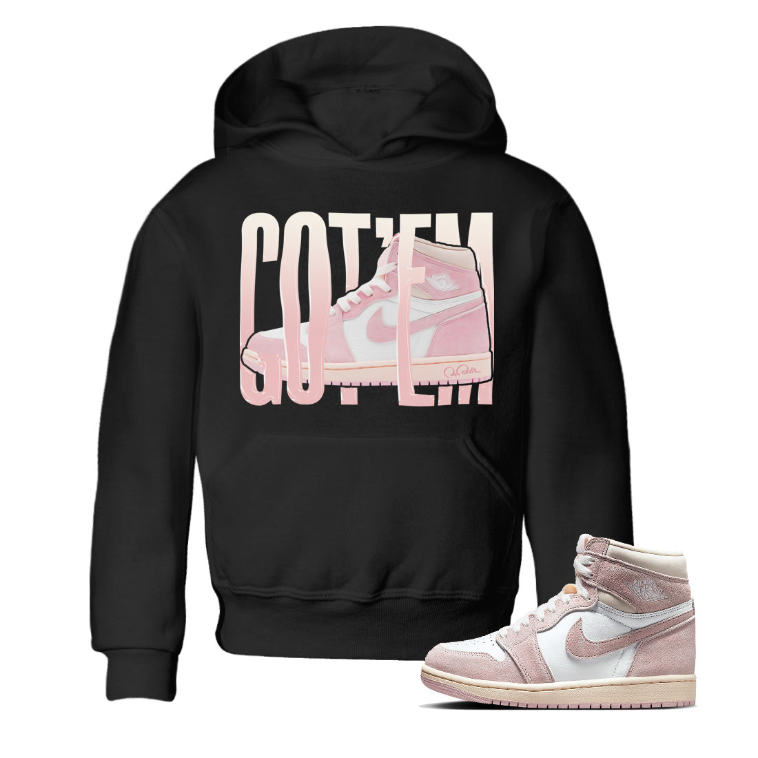 Air Jordan 1 Washed Pink Wiggling Gotem Baby and Kids Streetwear Sneaker Shirt Air Jordan 1 Washed Pink Kids Streetwear Sneaker Shirt Washing and Care Tip