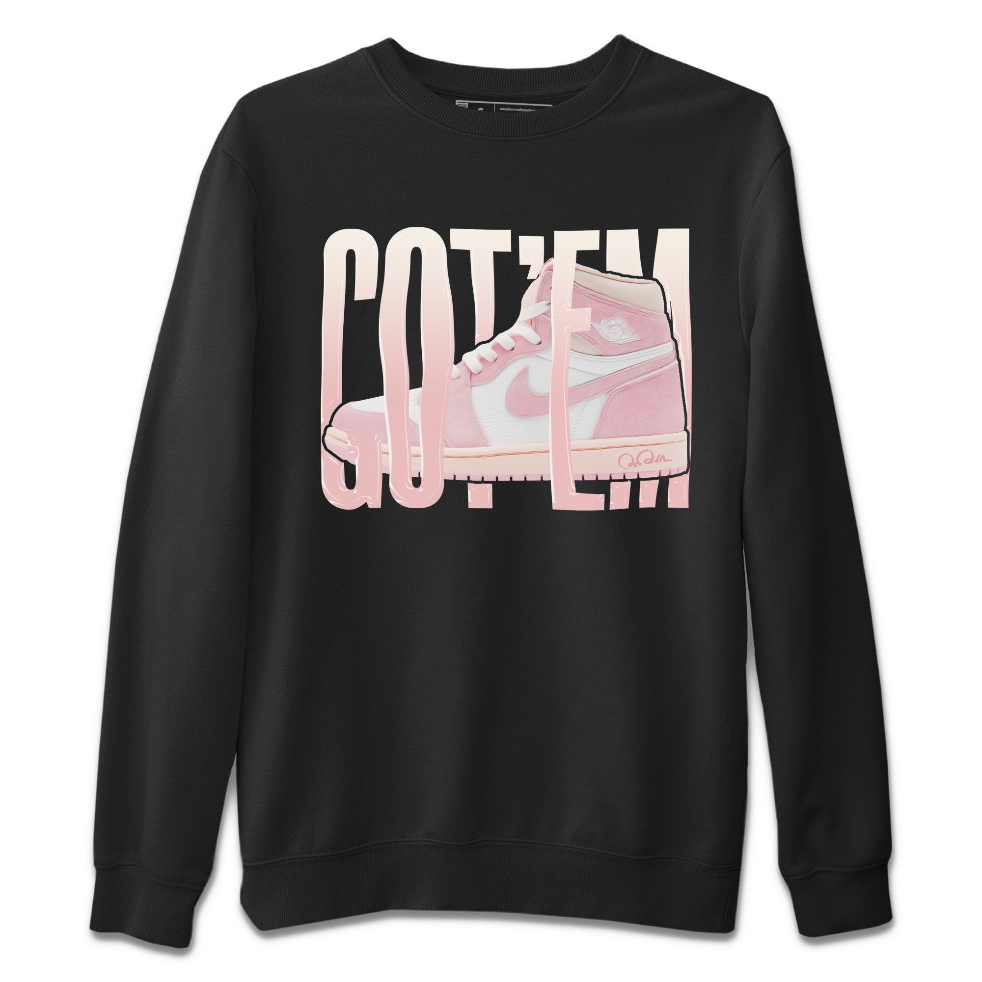 AJ1 Retro High OG Washed Pink Sneaker Match Tees Wiggling Gotem Streetwear Sneaker Shirt AJ1 Retro High OG Washed Pink Sneaker Release Tees Unisex Shirts Black 2