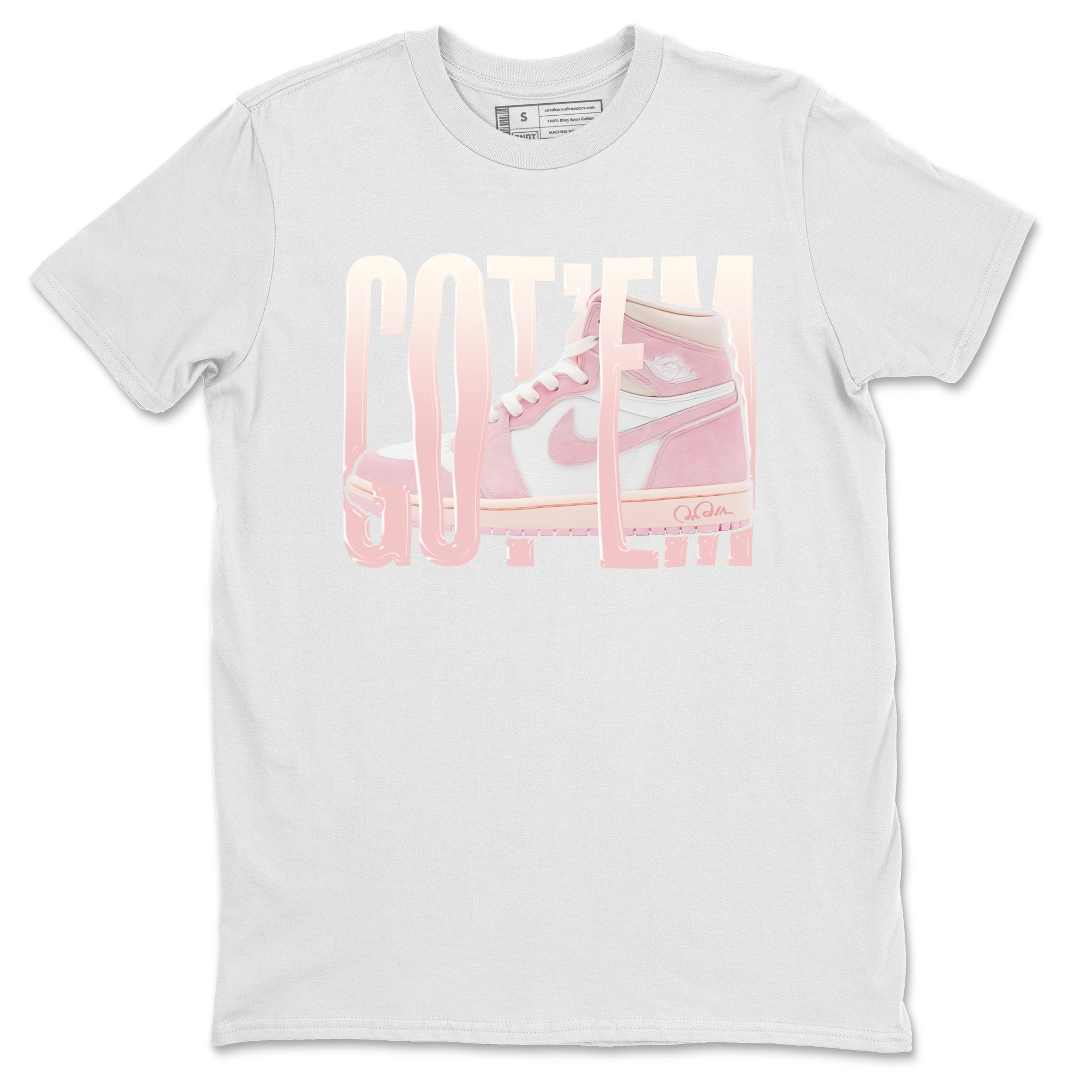AJ1 Retro High OG Washed Pink Sneaker Match Tees Wiggling Gotem Streetwear Sneaker Shirt AJ1 Retro High OG Washed Pink Sneaker Release Tees Unisex Shirts White 2