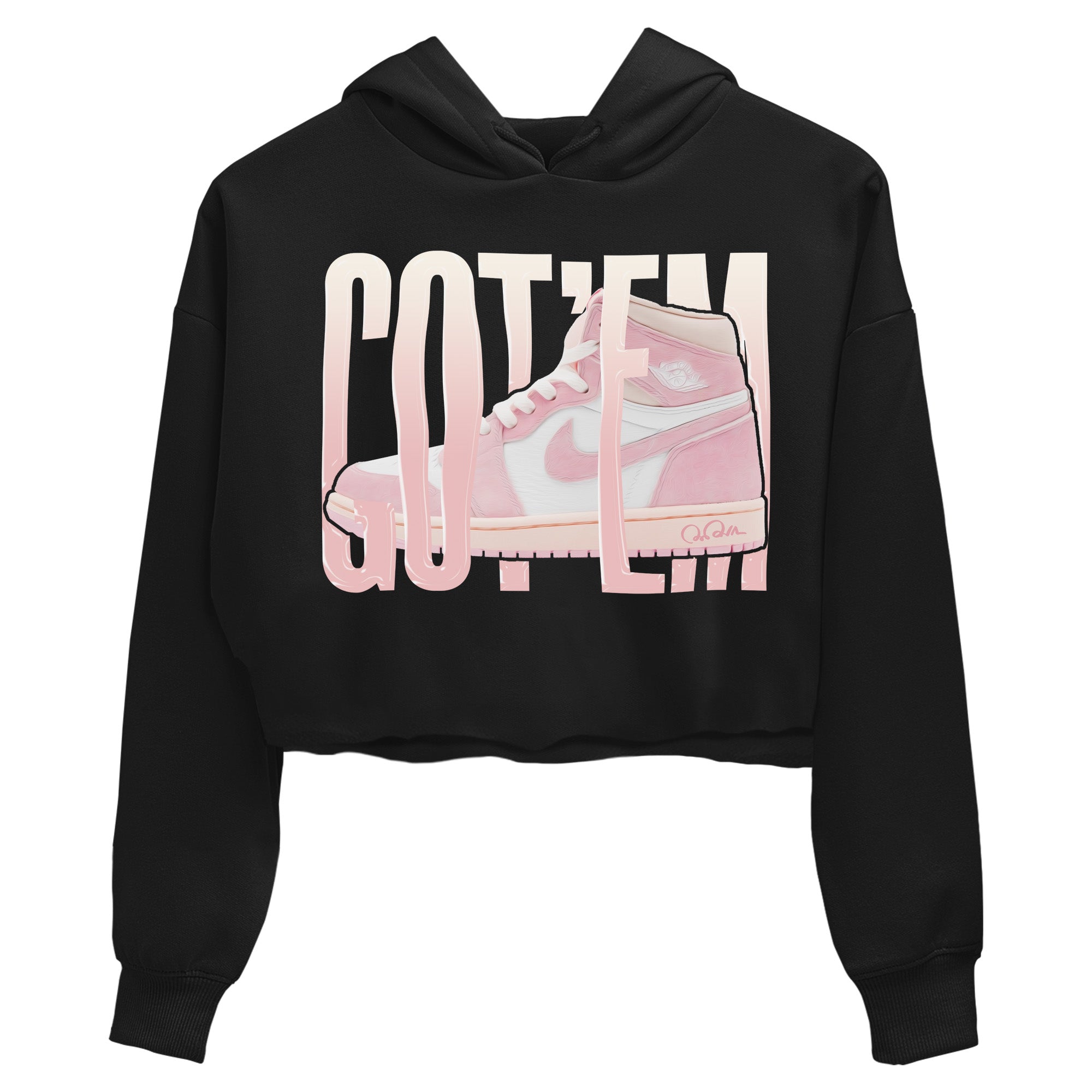 AJ1 Retro High OG Washed Pink Sneaker Match Tees Wiggling Gotem Streetwear Sneaker Shirt AJ1 Retro High OG Washed Pink Sneaker Release Tees Women's Shirts Black 2
