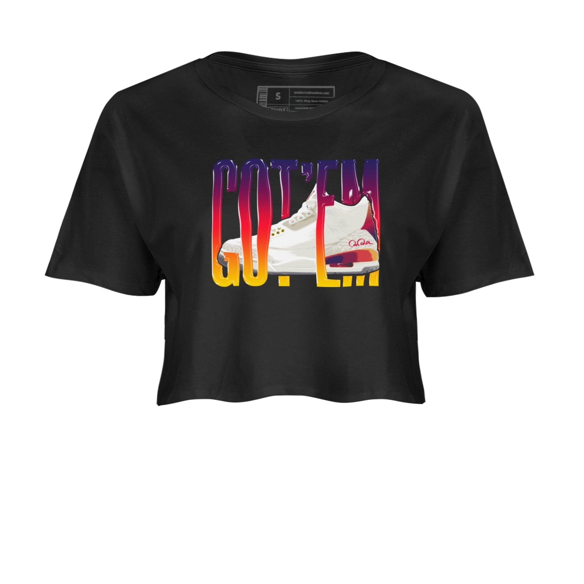 Air Jordan 3 J Balvin shirt to match jordans Wiggling Gottem Streetwear Sneaker Shirt AJ3 Balvin  Drip Gear Zone Sneaker Matching Clothing LGBTQ Gay Pride T-Shirt Black 2 Crop T-Shirt