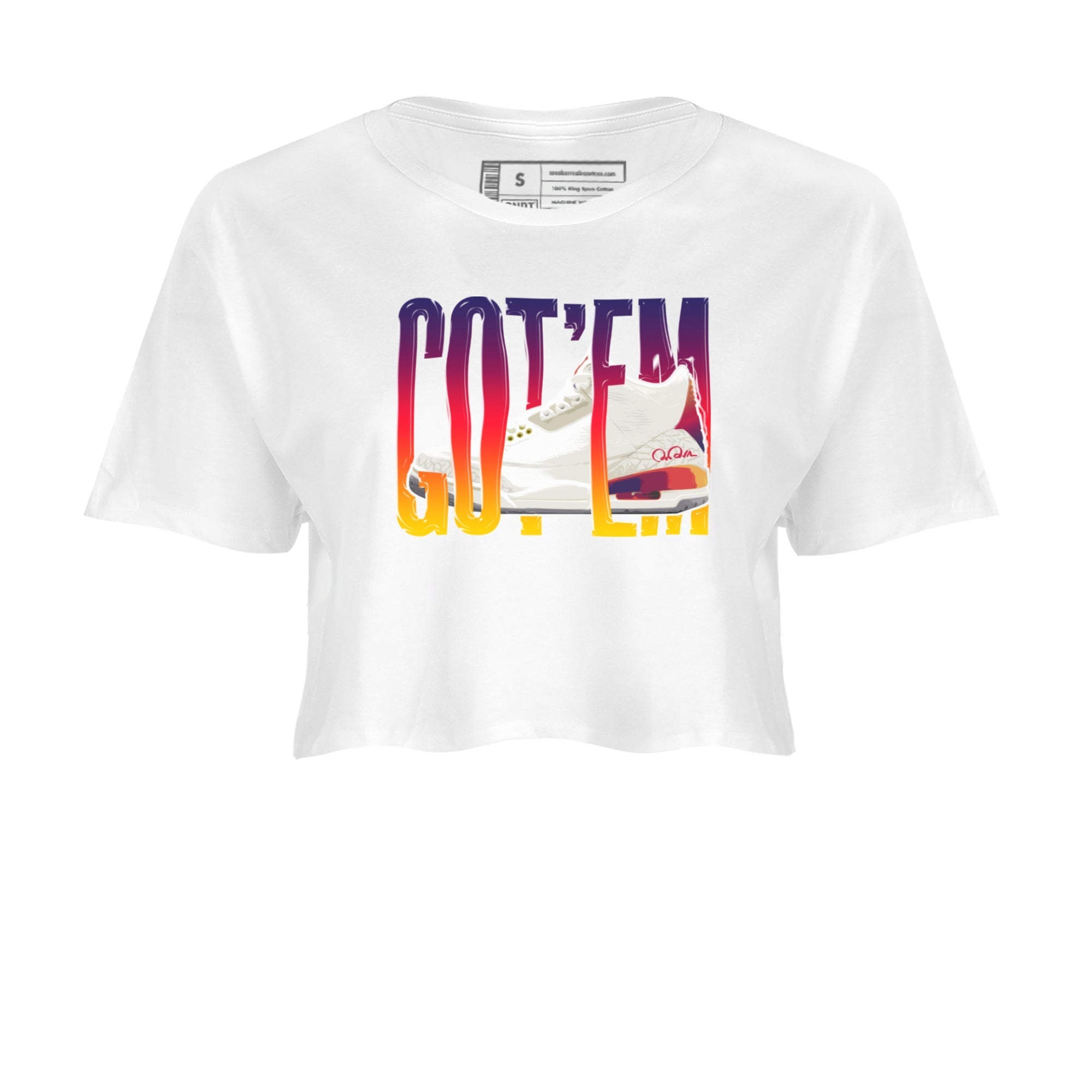 Air Jordan 3 J Balvin shirt to match jordans Wiggling Gottem Streetwear Sneaker Shirt AJ3 Balvin  Drip Gear Zone Sneaker Matching Clothing LGBTQ Gay Pride T-Shirt White 2 Crop T-Shirt