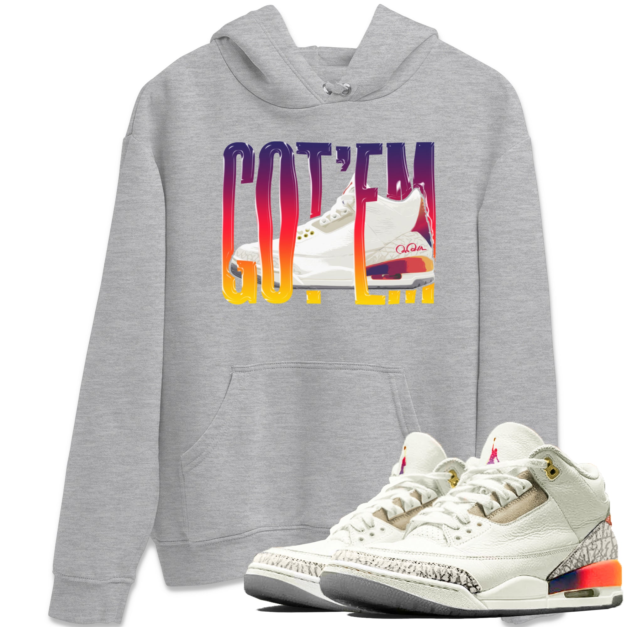 Air Jordan 3 J Balvin shirt to match jordans Wiggling Gottem Streetwear Sneaker Shirt AJ3 Balvin  Drip Gear Zone Sneaker Matching Clothing LGBTQ Gay Pride T-Shirt Unisex Heather Grey 1 T-Shirt
