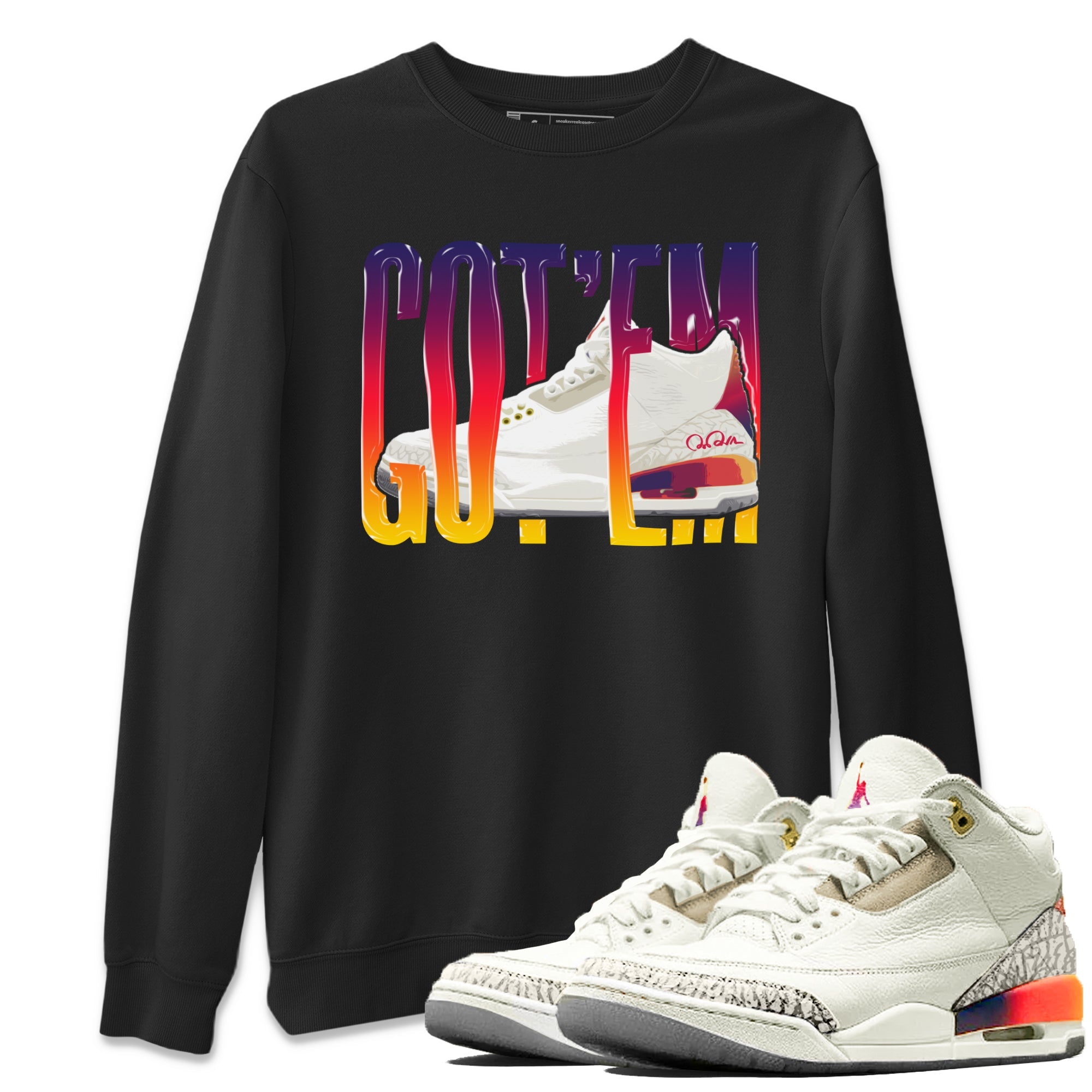 Air Jordan 3 J Balvin shirt to match jordans Wiggling Gottem Streetwear Sneaker Shirt AJ3 Balvin  Drip Gear Zone Sneaker Matching Clothing LGBTQ Gay Pride T-Shirt Unisex Black 1 T-Shirt