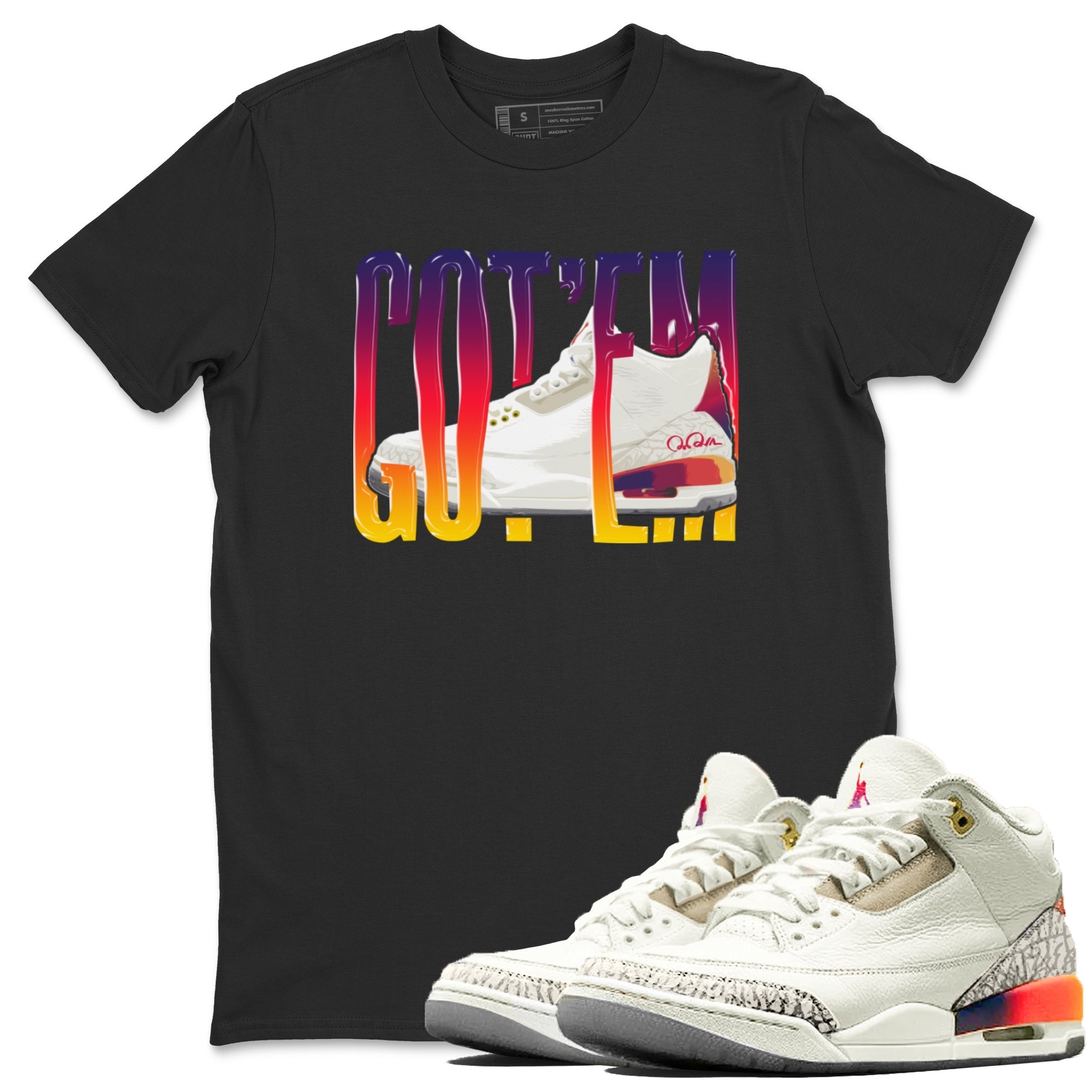 Air Jordan 3 J Balvin shirt to match jordans Wiggling Gottem Streetwear Sneaker Shirt AJ3 Balvin  Drip Gear Zone Sneaker Matching Clothing LGBTQ Gay Pride T-Shirt Unisex Black 1 T-Shirt