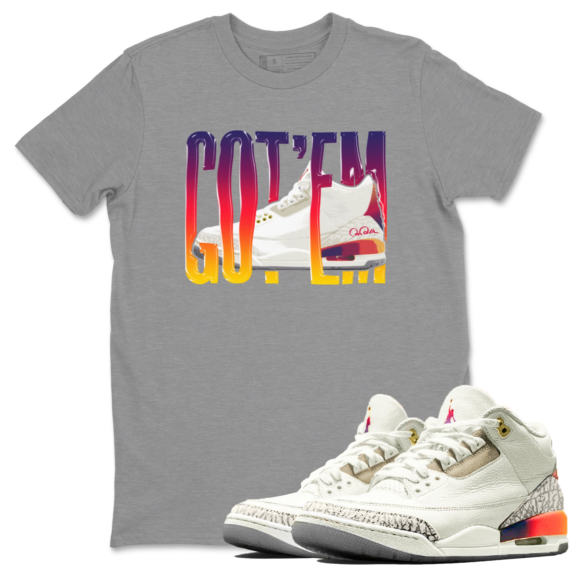 Air Jordan 3 J Balvin shirt to match jordans Wiggling Gottem Streetwear Sneaker Shirt AJ3 Balvin  Drip Gear Zone Sneaker Matching Clothing LGBTQ Gay Pride T-Shirt Unisex Heather Grey 1 T-Shirt