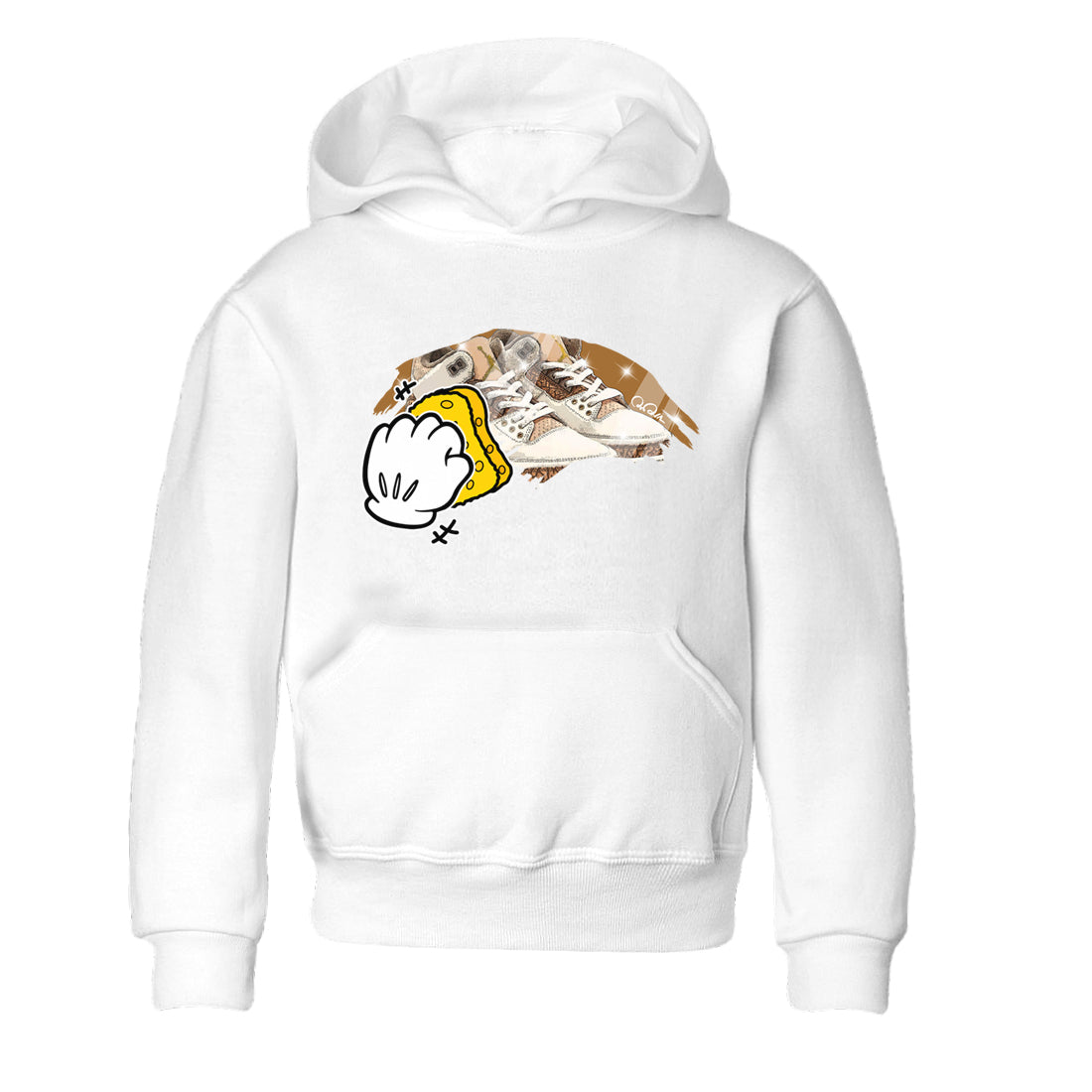 Air Jordan 3 Palomino Sneaker Match Tees Wiping Sneaker Tees AJ3 Palomino Sneaker Release Tees Kids Shirts White 2