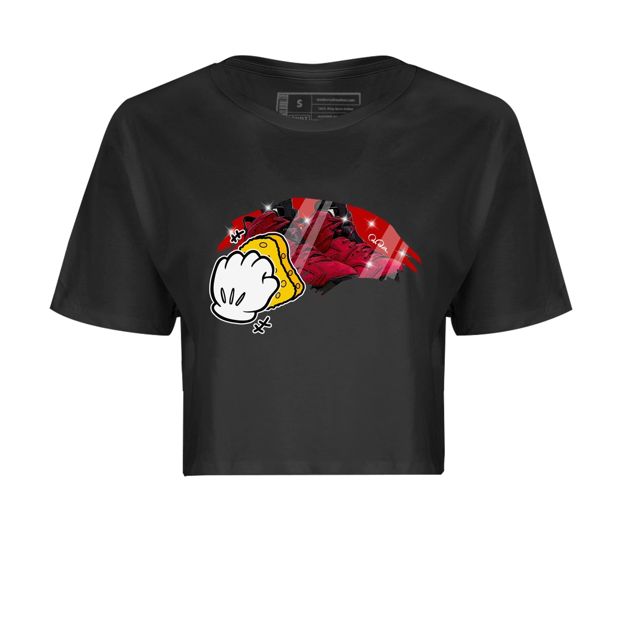 Air Jordan 6 Toro Bravo Sneaker Match Tees Wiping Streetwear Sneaker Shirt AJ6 Toro Bravo Sneaker Release Tees Women's Shirts Black 2