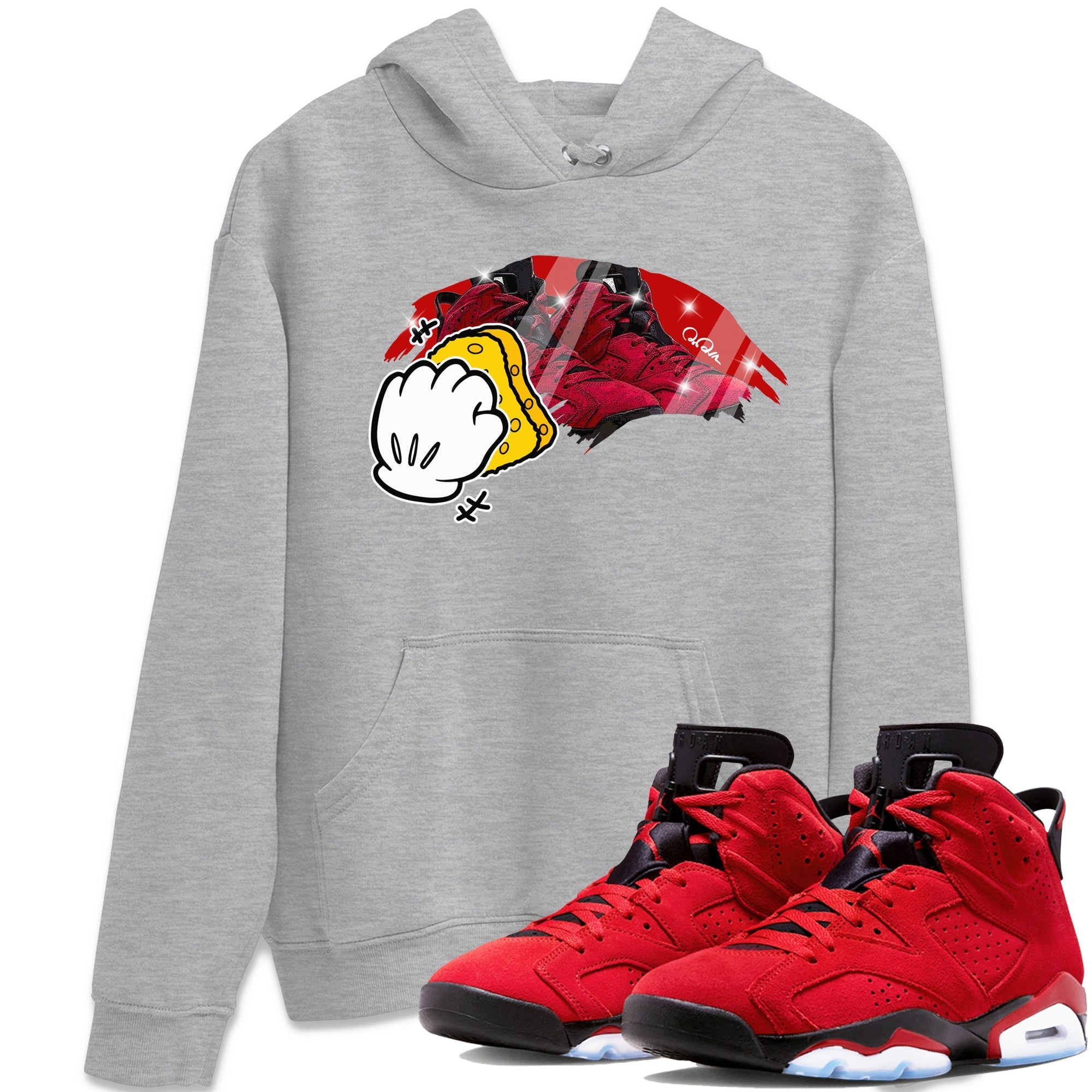 Air Jordan 6 Toro Bravo Sneaker Match Tees Wiping Streetwear Sneaker Shirt AJ6 Toro Bravo Sneaker Release Tees Unisex Shirts Heather Grey 1