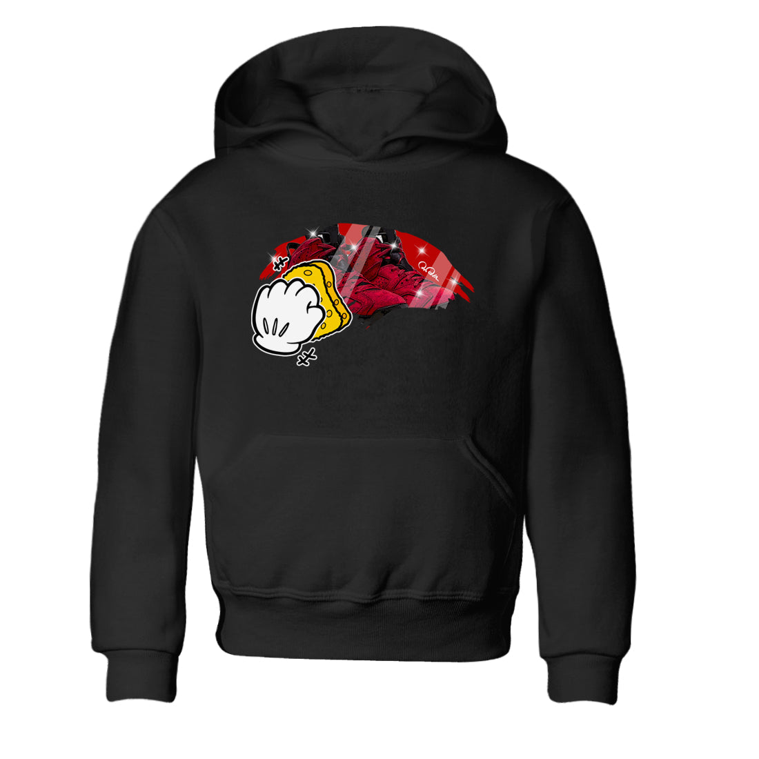 Air Jordan 6 Toro Bravo Sneaker Match Tees Wiping Streetwear Sneaker Shirt AJ6 Toro Bravo Sneaker Release Tees Kids Shirts Black 2