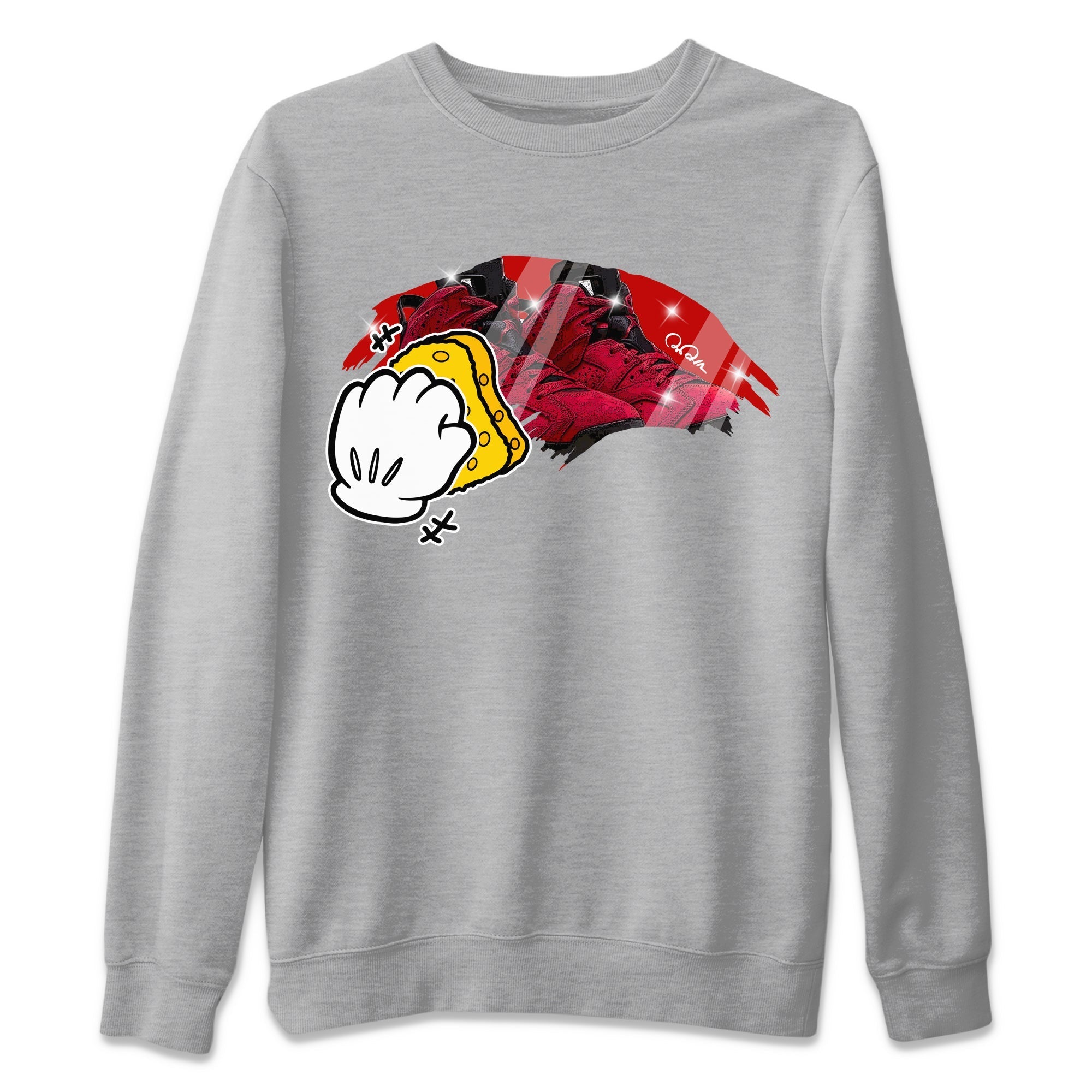 Air Jordan 6 Toro Bravo Sneaker Match Tees Wiping Streetwear Sneaker Shirt AJ6 Toro Bravo Sneaker Release Tees Unisex Shirts Heather Grey 2