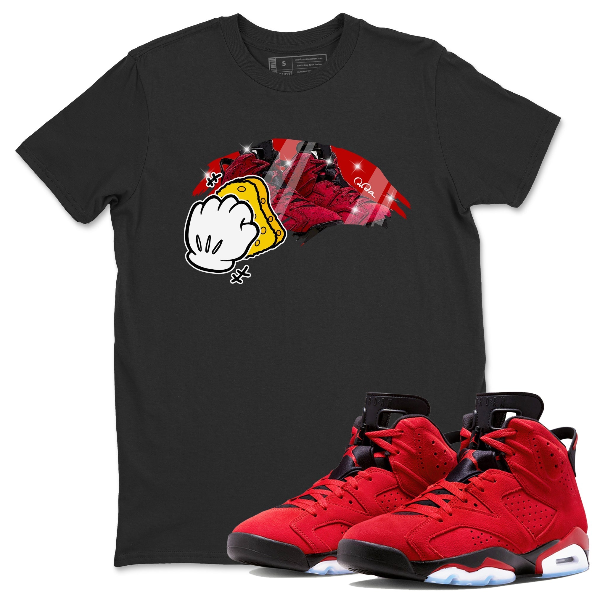 Air Jordan 6 Toro Bravo Sneaker Match Tees Wiping Streetwear Sneaker Shirt AJ6 Toro Bravo Sneaker Release Tees Unisex Shirts Black 1