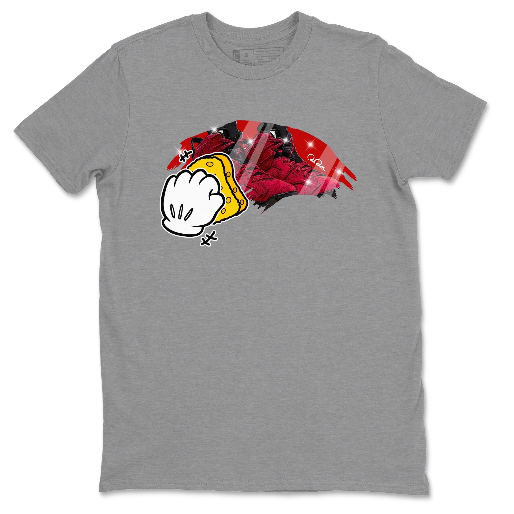 Air Jordan 6 Toro Bravo Sneaker Match Tees Wiping Streetwear Sneaker Shirt AJ6 Toro Bravo Sneaker Release Tees Unisex Shirts Heather Grey 2