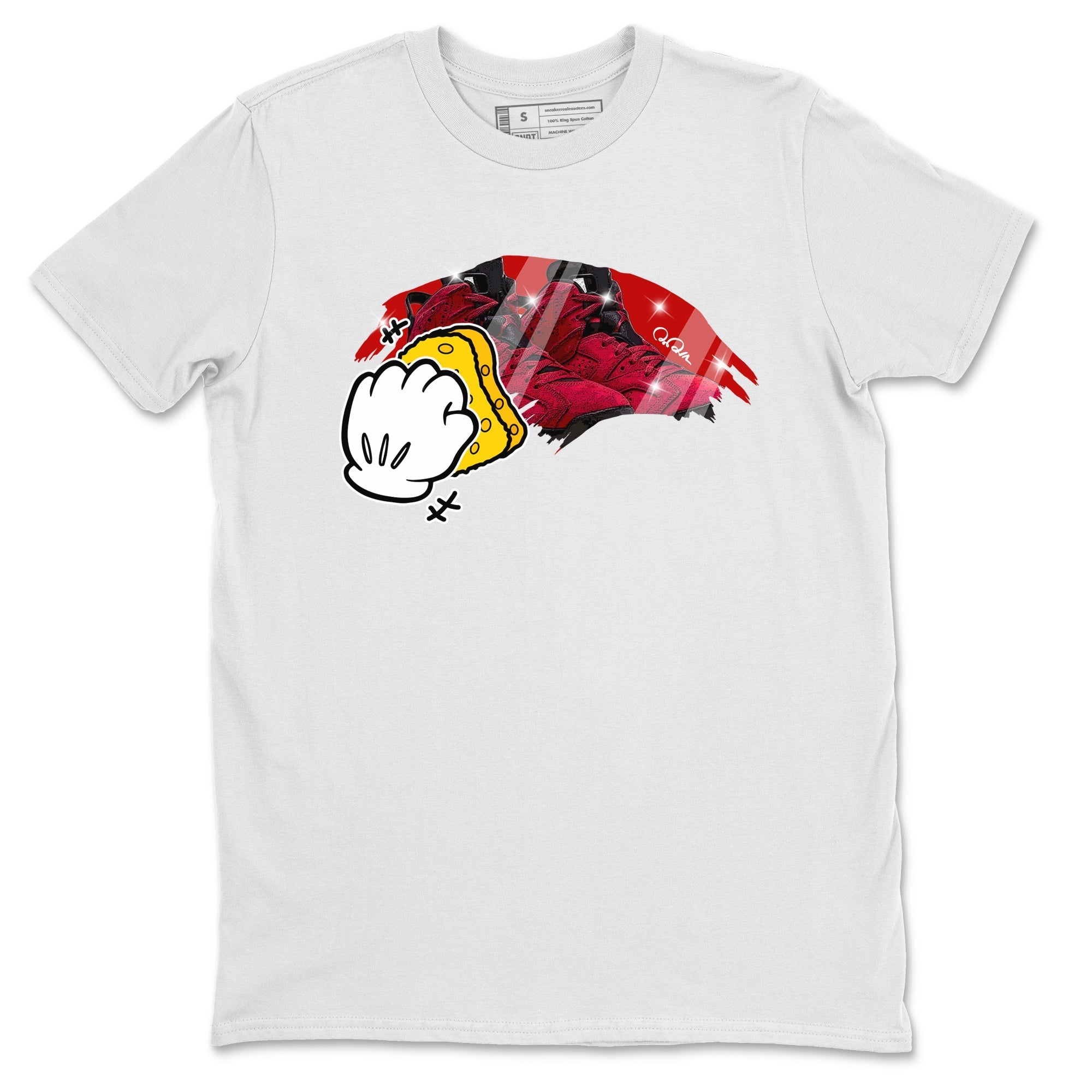 Air Jordan 6 Toro Bravo Sneaker Match Tees Wiping Streetwear Sneaker Shirt AJ6 Toro Bravo Sneaker Release Tees Unisex Shirts White 2