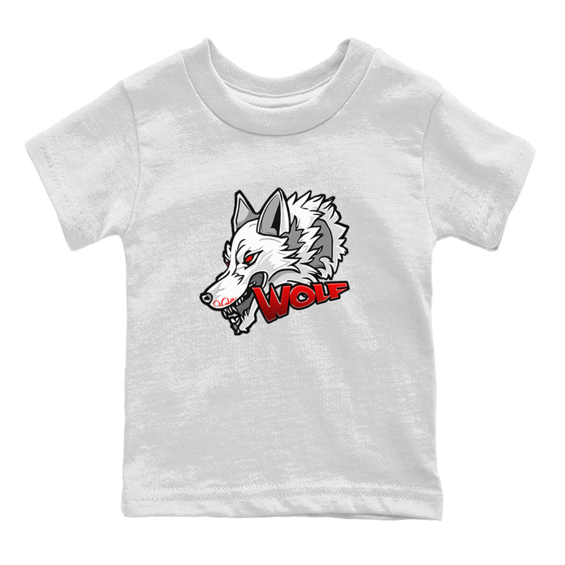 Air Jordan 13 Wolf Grey Sneaker Match Tees Wolf Head Sneaker Tees AJ13 Wolf Grey Sneaker Release Tees Kids Shirts White 2