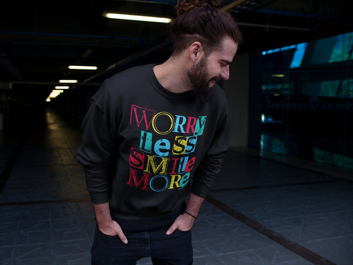 Dunk Free 99 White Sneaker Match Tees Worry Less Smile More Sneaker Tees Dunk Free 99 White Jordan to match sneaker T-Shirt Crew Neck Shirts