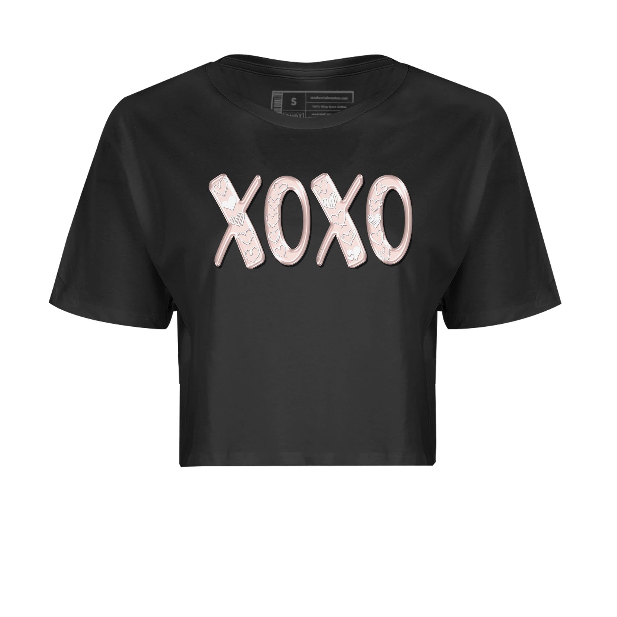 Air Jordan 1 washed pink Sneaker Match Tees XOXO Streetwear Sneaker Shirt AJ1 Washed Pink Sneaker Release Tees Women's Shirts Black 2