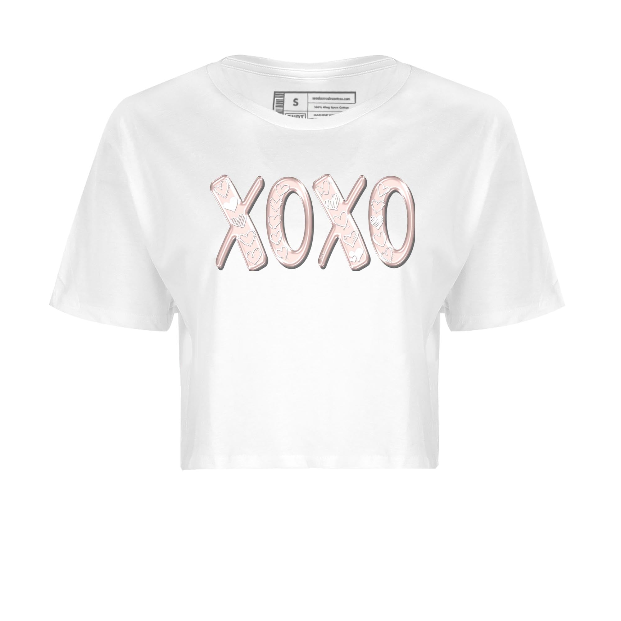 Air Jordan 1 washed pink Sneaker Match Tees XOXO Streetwear Sneaker Shirt AJ1 Washed Pink Sneaker Release Tees Women's Shirts White 2