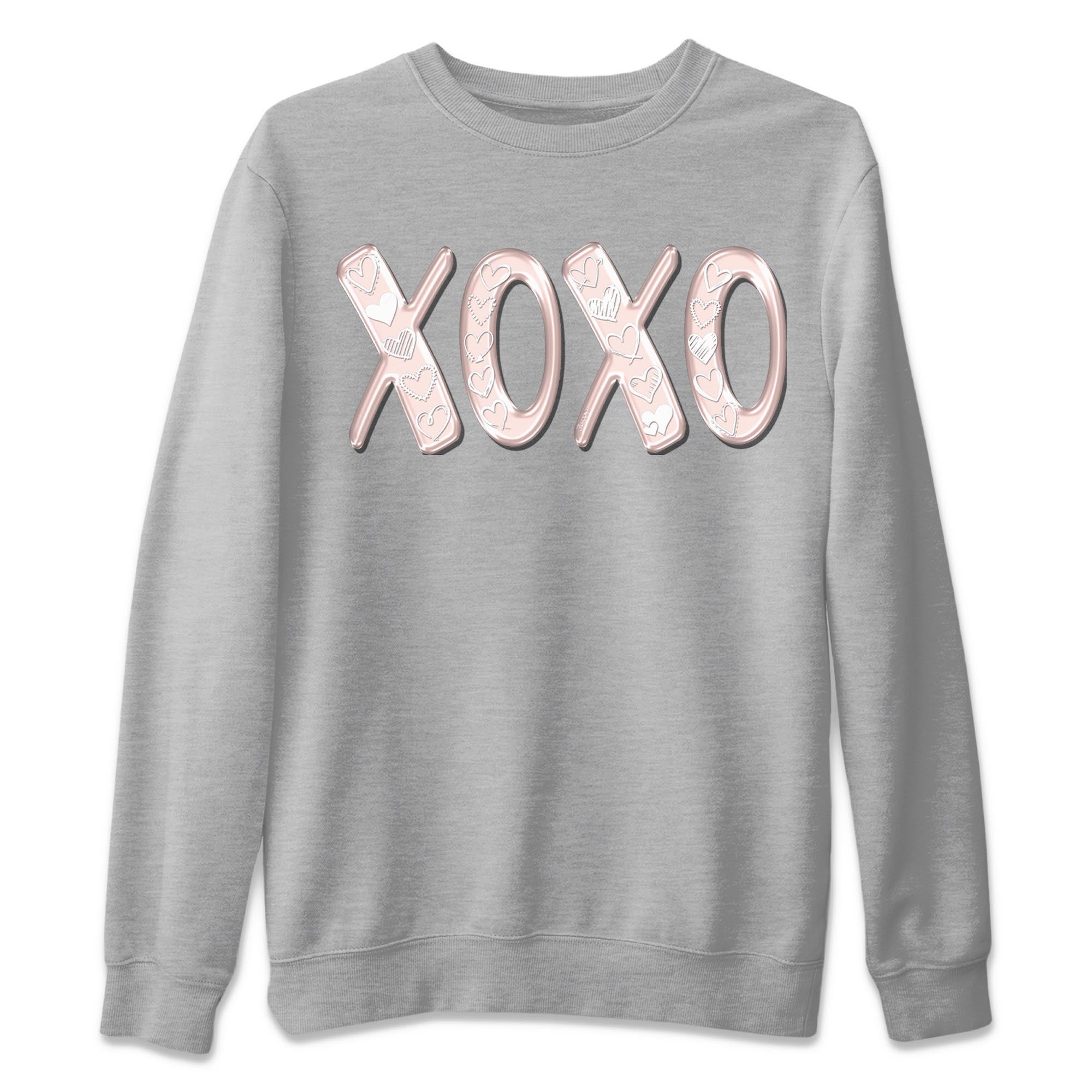 Air Jordan 1 washed pink Sneaker Match Tees XOXO Streetwear Sneaker Shirt AJ1 Washed Pink Sneaker Release Tees Unisex Shirts Heather Grey 2