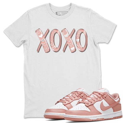 Nike Dunks Low Rose Whisper shirt to match jordans XOXO Streetwear Sneaker Shirt Nike Dunk Rose Whisper Drip Gear Zone Sneaker Matching Clothing Unisex White 1 T-Shirt