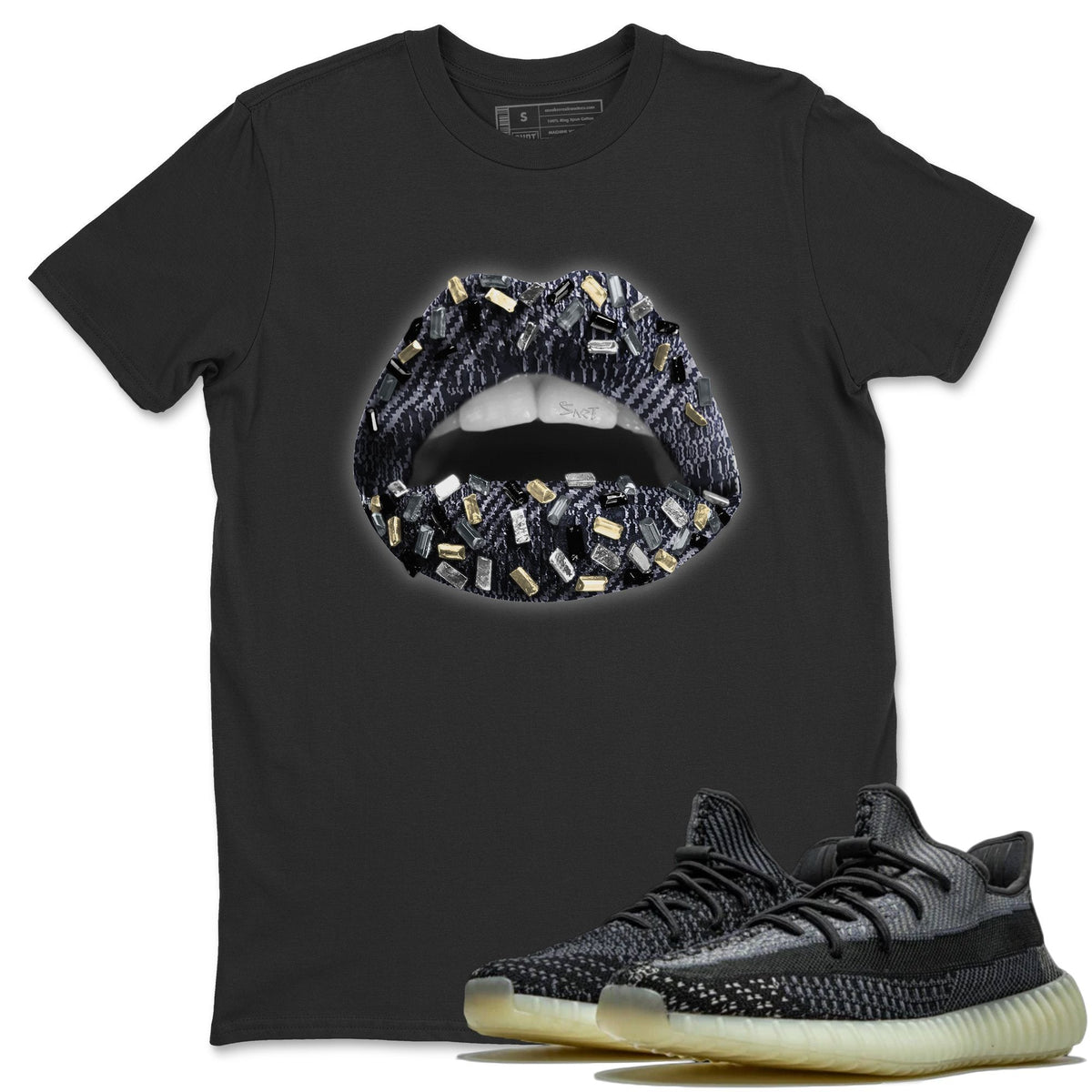 Yeezy 350 Carbon Asriel Shirt To Match Jordans Lips Jewel Sneaker Tees Yeezy 350 Carbon Asriel Drip Gear Zone Sneaker Matching Clothing Unisex Shirts
