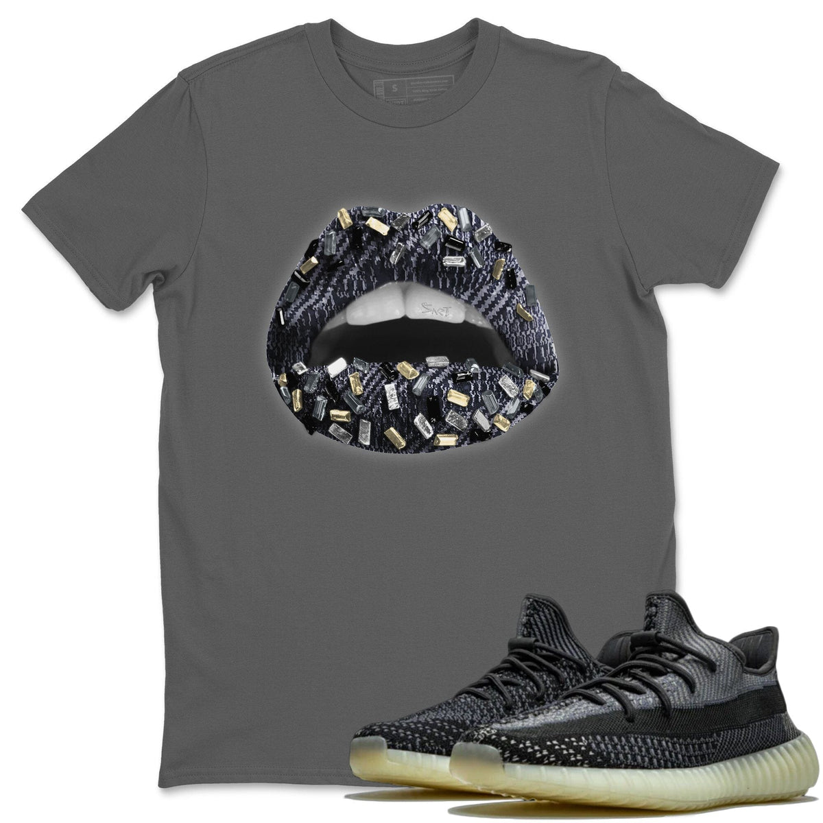 Yeezy 350 Carbon Asriel Shirt To Match Jordans Lips Jewel Sneaker Tees Yeezy 350 Carbon Asriel Drip Gear Zone Sneaker Matching Clothing Unisex Shirts