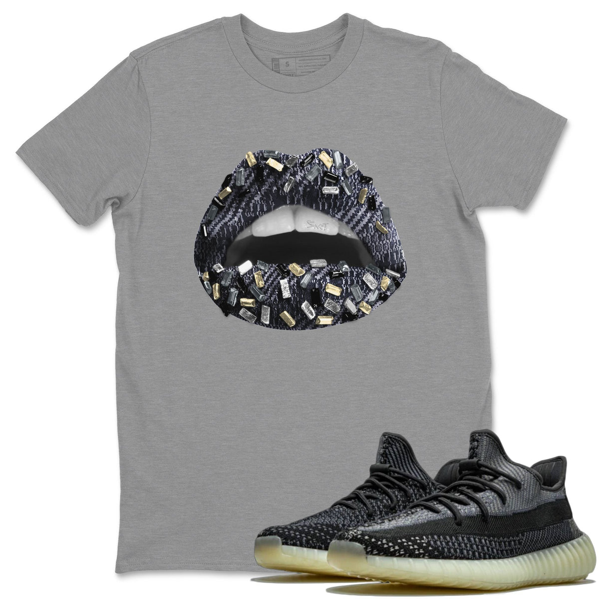 Yeezy 350 Carbon Asriel Shirt To Match Jordans Lips Jewel Sneaker Tees Yeezy 350 Carbon Asriel Drip Gear Zone Sneaker Matching Clothing Unisex Shirts