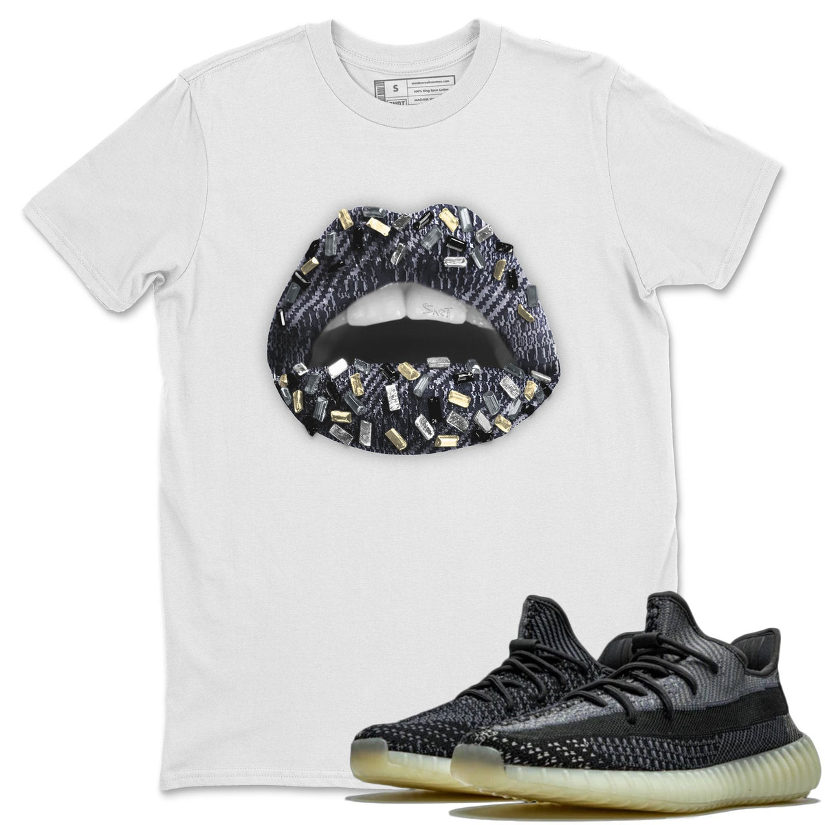 Yeezy 350 Carbon Asriel Shirt To Match Jordans Lips Jewel Sneaker Tees Yeezy 350 Carbon Asriel Drip Gear Zone Sneaker Matching Clothing Unisex Shirts
