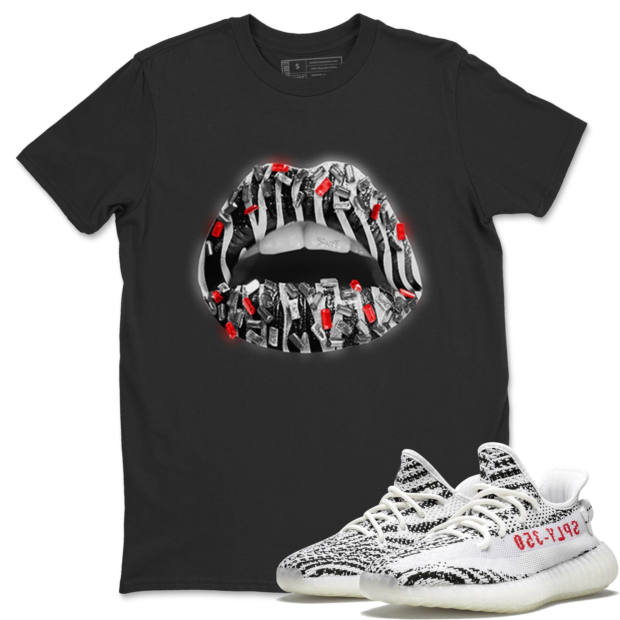 Yeezy 350 Zebra Shirt To Match Jordans Lips Jewel Sneaker Tees Yeezy 350 Zebra Drip Gear Zone Sneaker Matching Clothing Unisex Shirts