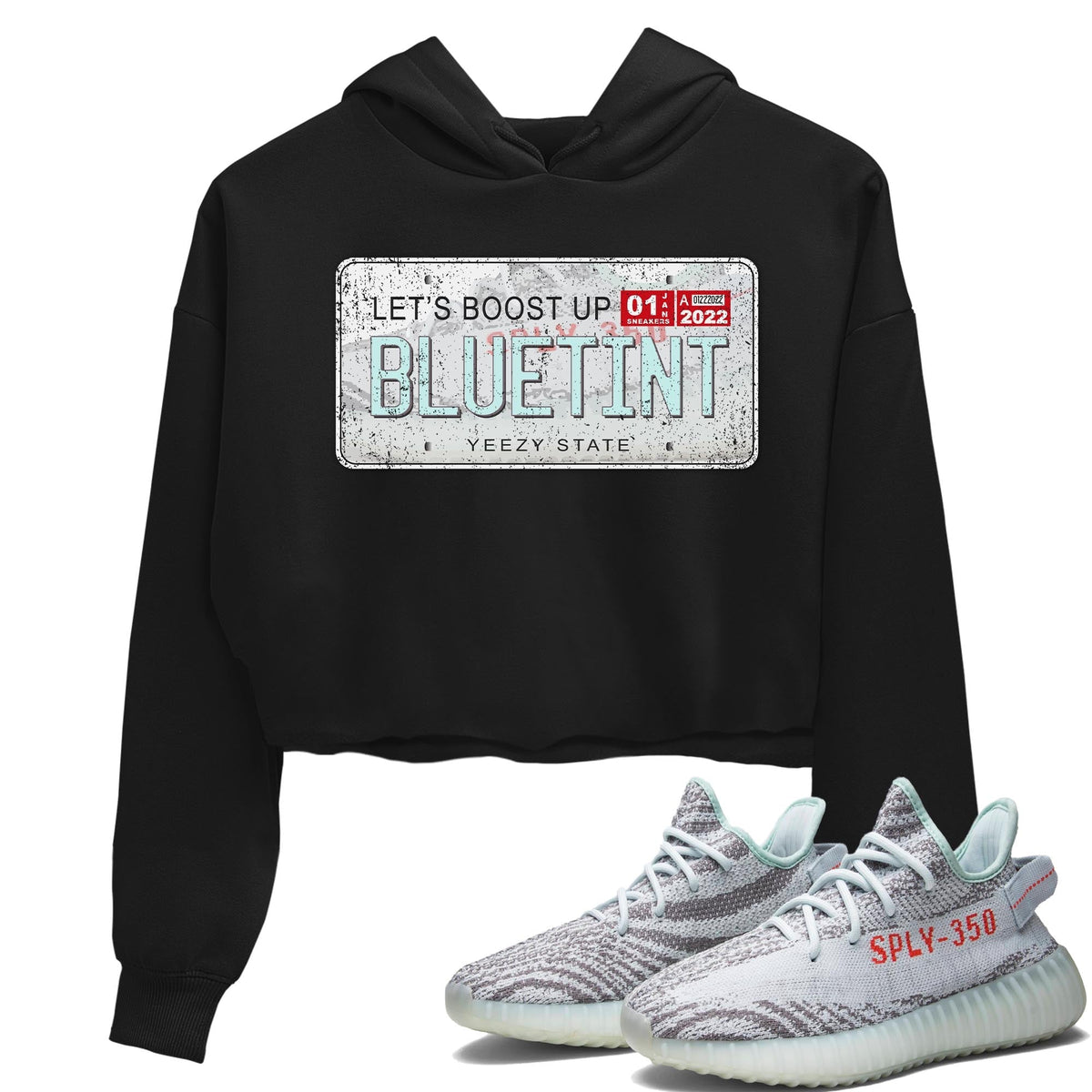 Yeezy 350 Blue Tint Shirt To Match Jordans Yeezy Plate Sneaker Tees Yeezy 350 Blue Tint Drip Gear Zone Sneaker Matching Clothing Women's Shirts