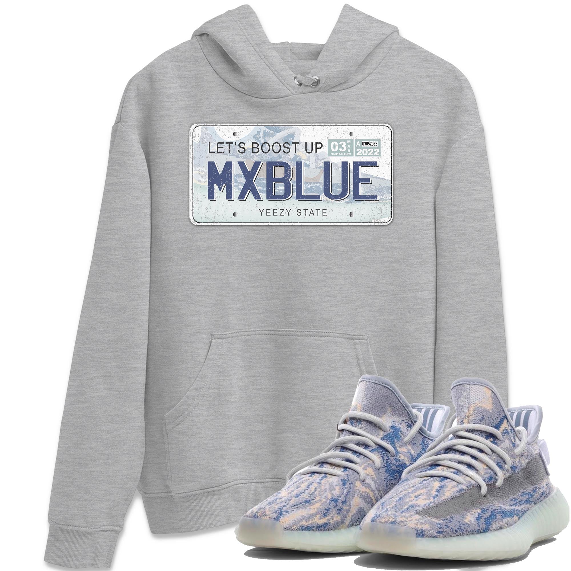 Yeezy 350 MX Blue Shirt To Match Jordans Yeezy Plate Sneaker Tees Yeezy 350 MX Blue Drip Gear Zone Sneaker Matching Clothing Unisex Shirts
