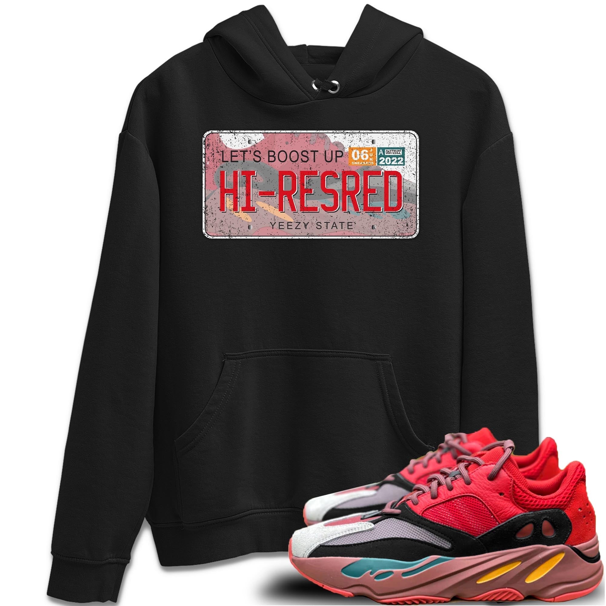 Yeezy 700 Hi-Res Red Shirt To Match Jordans Yeezy Plate Sneaker Tees Yeezy 700 Hi-Res Red Drip Gear Zone Sneaker Matching Clothing Unisex Shirts