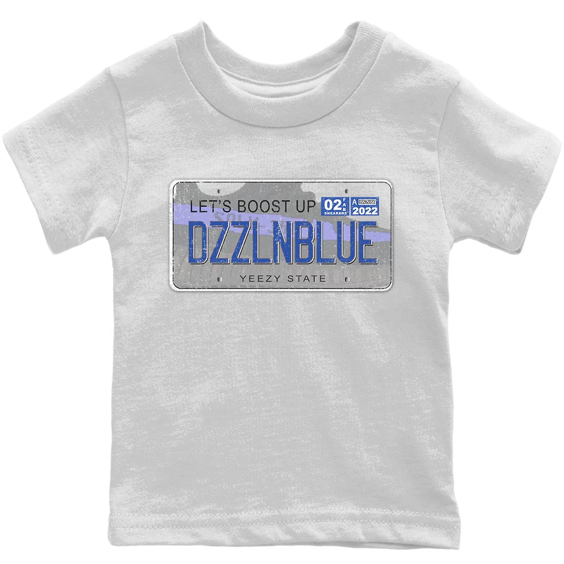 Yeezy 350 Dazzling Blue Shirt To Match Jordans Yeezy Plate Sneaker Tees Yeezy 350 Dazzling Blue Drip Gear Zone Sneaker Matching Clothing Kids Shirts