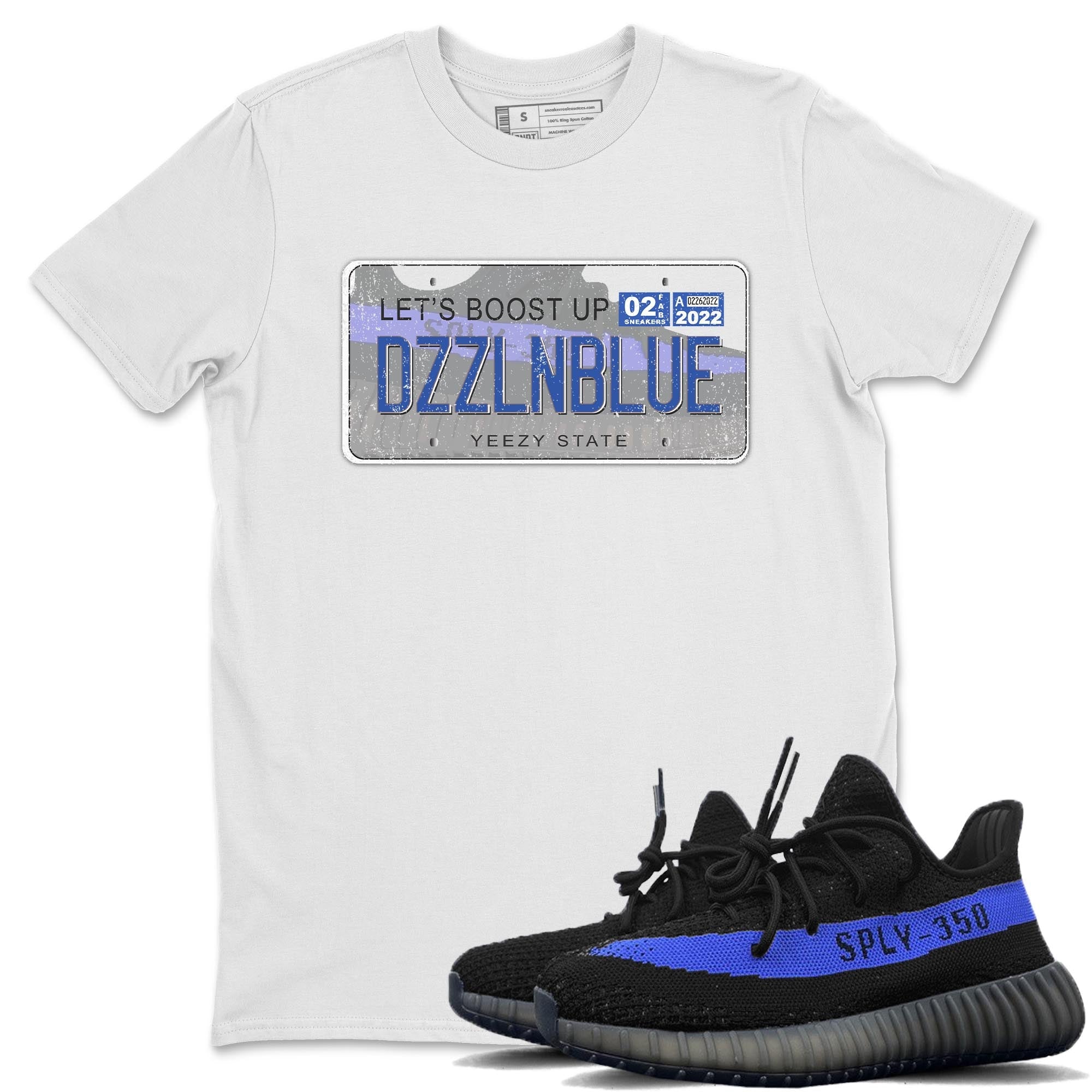 Yeezy 350 Dazzling Blue Shirt To Match Jordans Yeezy Plate Sneaker Tees Yeezy 350 Dazzling Blue Drip Gear Zone Sneaker Matching Clothing Unisex Shirts