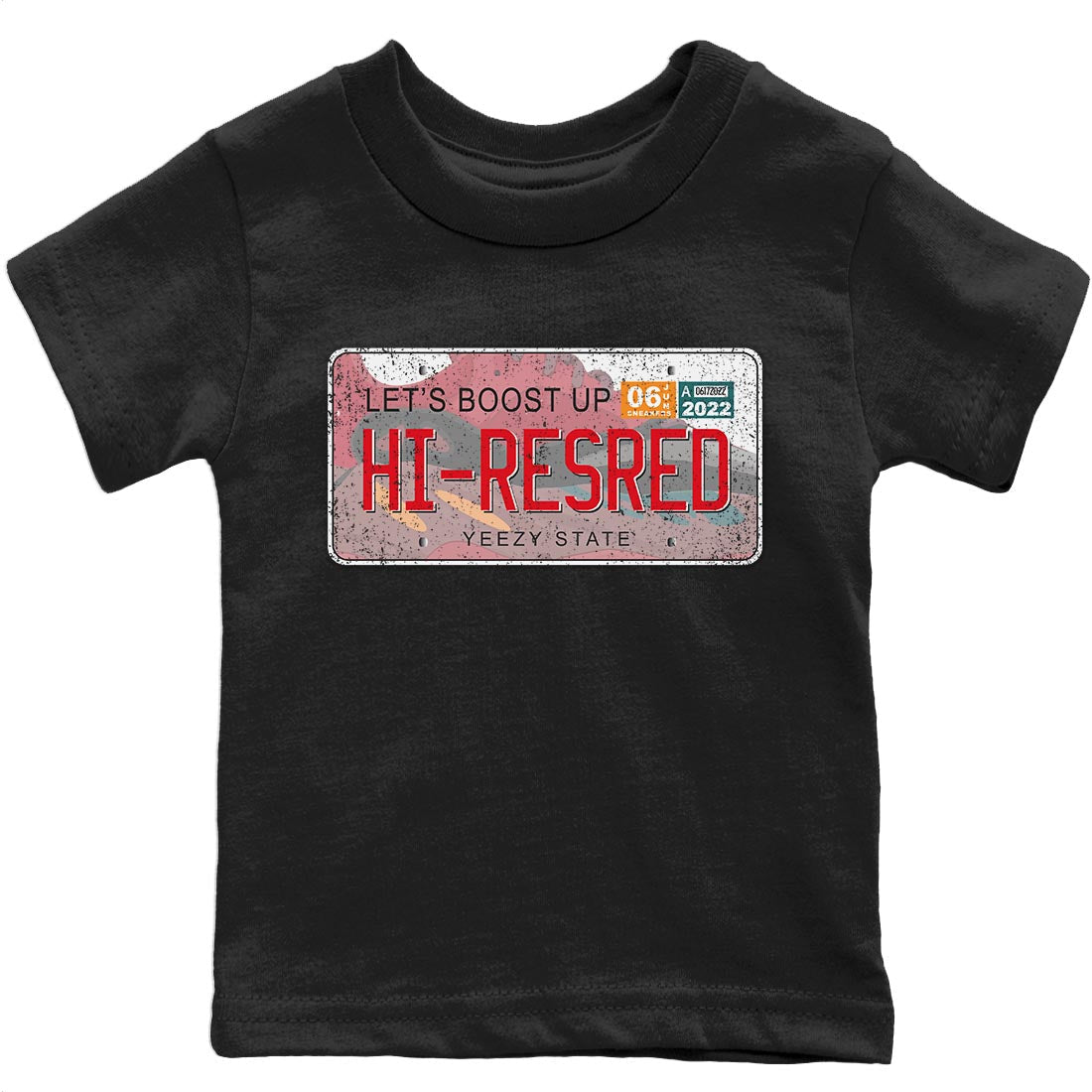 Yeezy 700 Hi-Res Red Shirt To Match Jordans Yeezy Plate Sneaker Tees Yeezy 700 Hi-Res Red Drip Gear Zone Sneaker Matching Clothing Kids Shirts