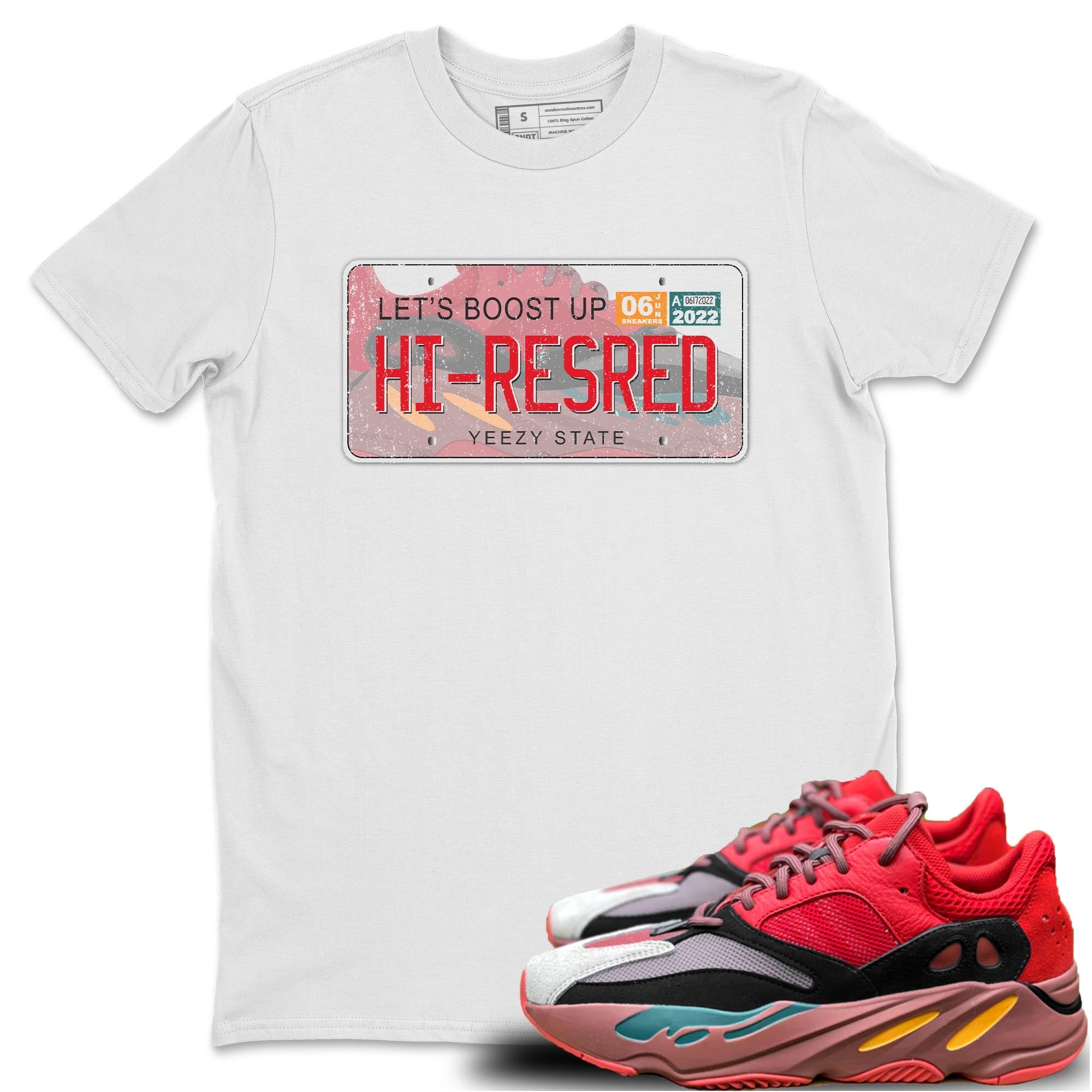 Yeezy 700 Hi-Res Red Shirt To Match Jordans Yeezy Plate Sneaker Tees Yeezy 700 Hi-Res Red Drip Gear Zone Sneaker Matching Clothing Unisex Shirts