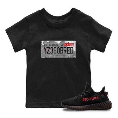 Yeezy 350 Bred shirt to match jordans Yeezy Plate Streetwear Sneaker Shirt Yeezy Boost 350 V2 Bred Drip Gear Zone Sneaker Matching Clothing Baby Toddler Black 1 T-Shirt