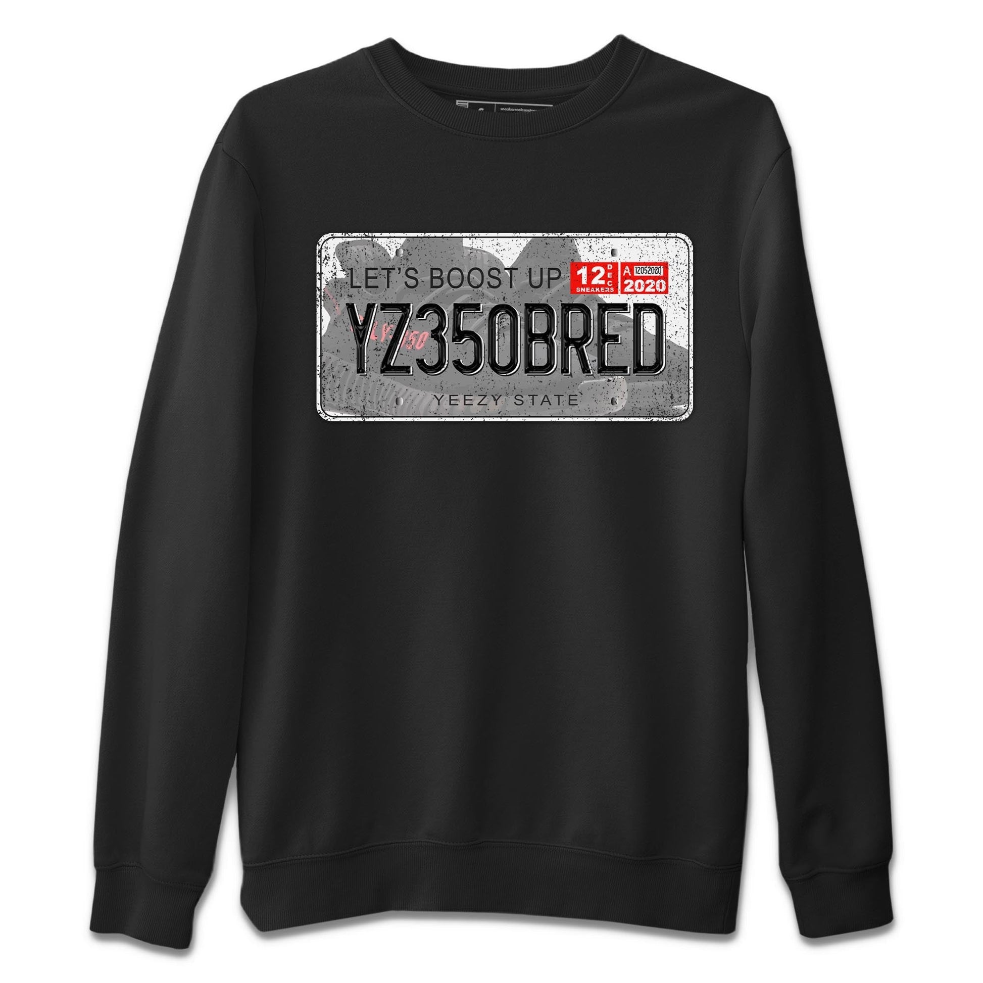 Yeezy 350 Bred shirt to match jordans Yeezy Plate Streetwear Sneaker Shirt Yeezy Boost 350 V2 Bred Drip Gear Zone Sneaker Matching Clothing Unisex Black 2 T-Shirt