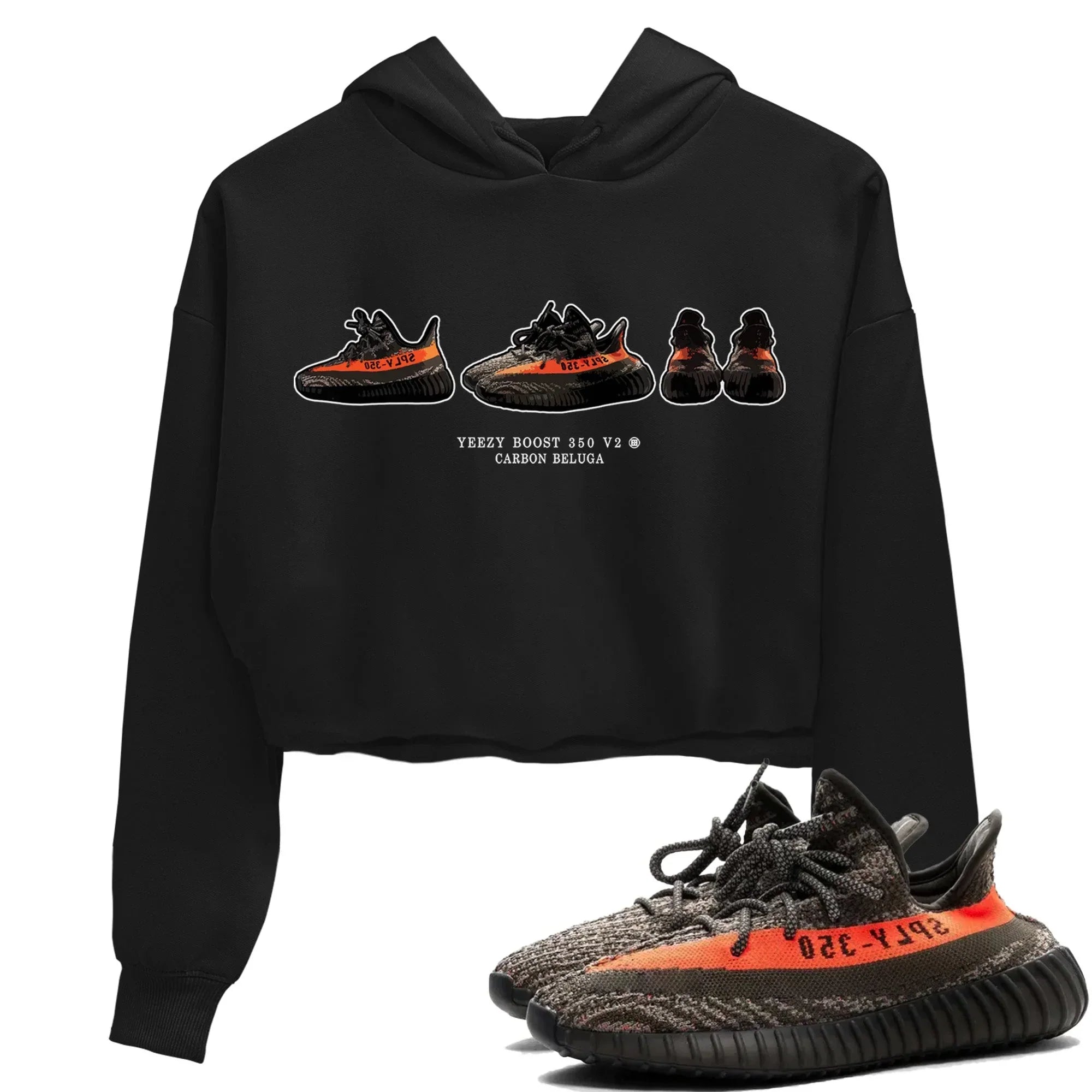 Yeezy 350 Carbon Beluga Shirt To Match Jordans Yeezy Prelude Sneaker Tees Yeezy 350 Carbon Beluga Drip Gear Zone Sneaker Matching Clothing Women's Shirts