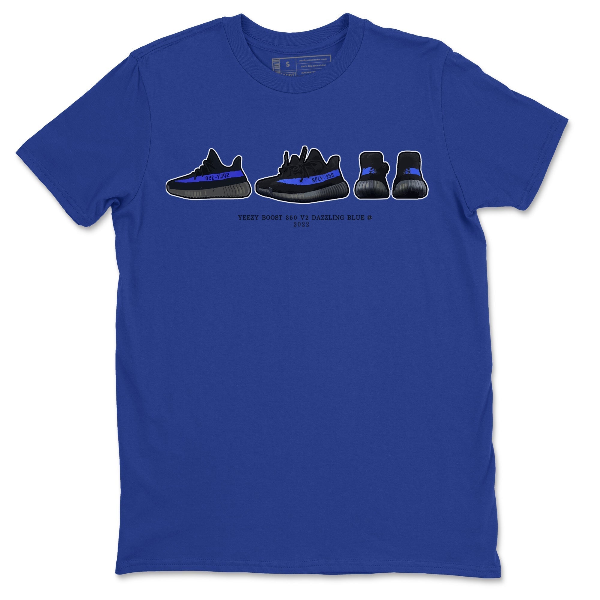 Yeezy 350 Dazzling Blue Shirt To Match Jordans Yeezy Prelude Sneaker Tees Yeezy 350 Dazzling Blue Drip Gear Zone Sneaker Matching Clothing Unisex Shirts