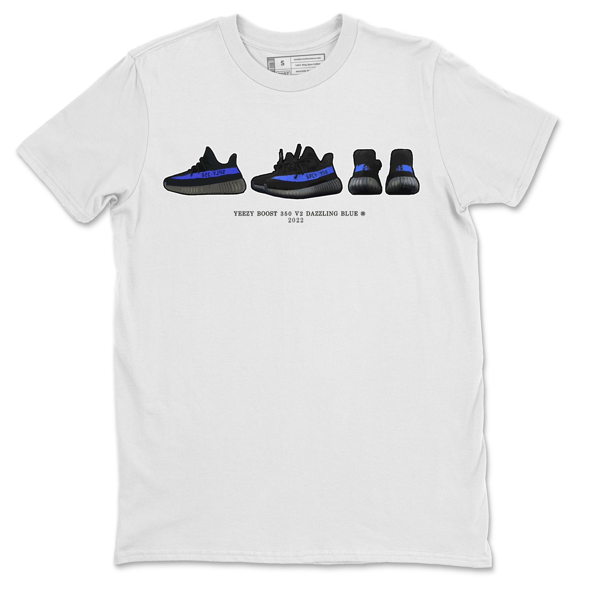 Yeezy 350 Dazzling Blue Shirt To Match Jordans Yeezy Prelude Sneaker Tees Yeezy 350 Dazzling Blue Drip Gear Zone Sneaker Matching Clothing Unisex Shirts