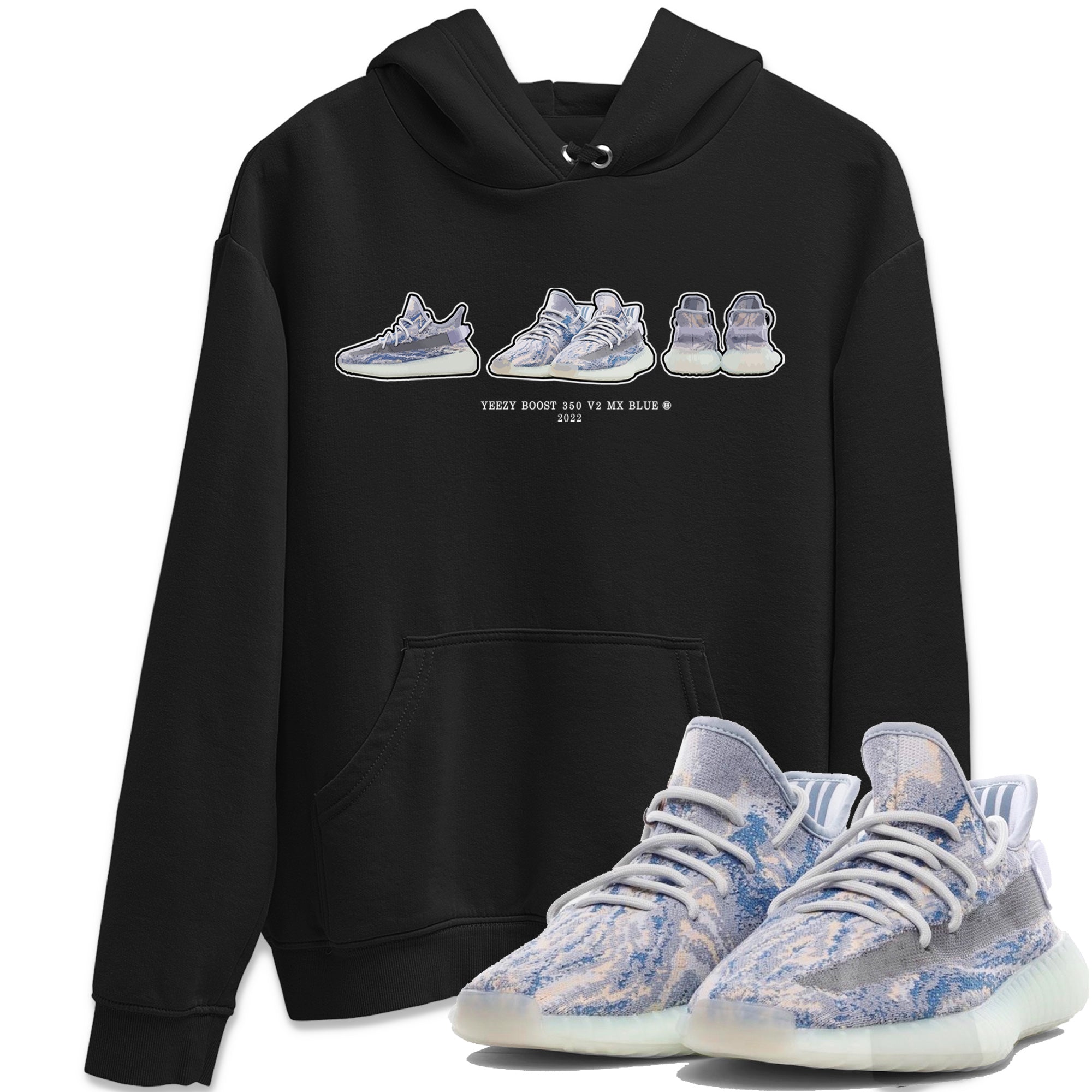 Yeezy 350 MX Blue Shirt To Match Jordans Yeezy Prelude Sneaker Tees Yeezy 350 MX Blue Drip Gear Zone Sneaker Matching Clothing Unisex Shirts