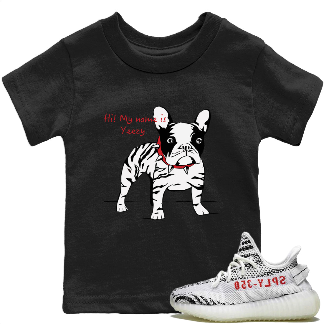 Yeezy 350 V2 Zebra Shirt To Match Jordans Zebra Frenchie Sneaker Tees Yeezy 350 V2 Zebra Drip Gear Zone Sneaker Matching Clothing Kids Shirts