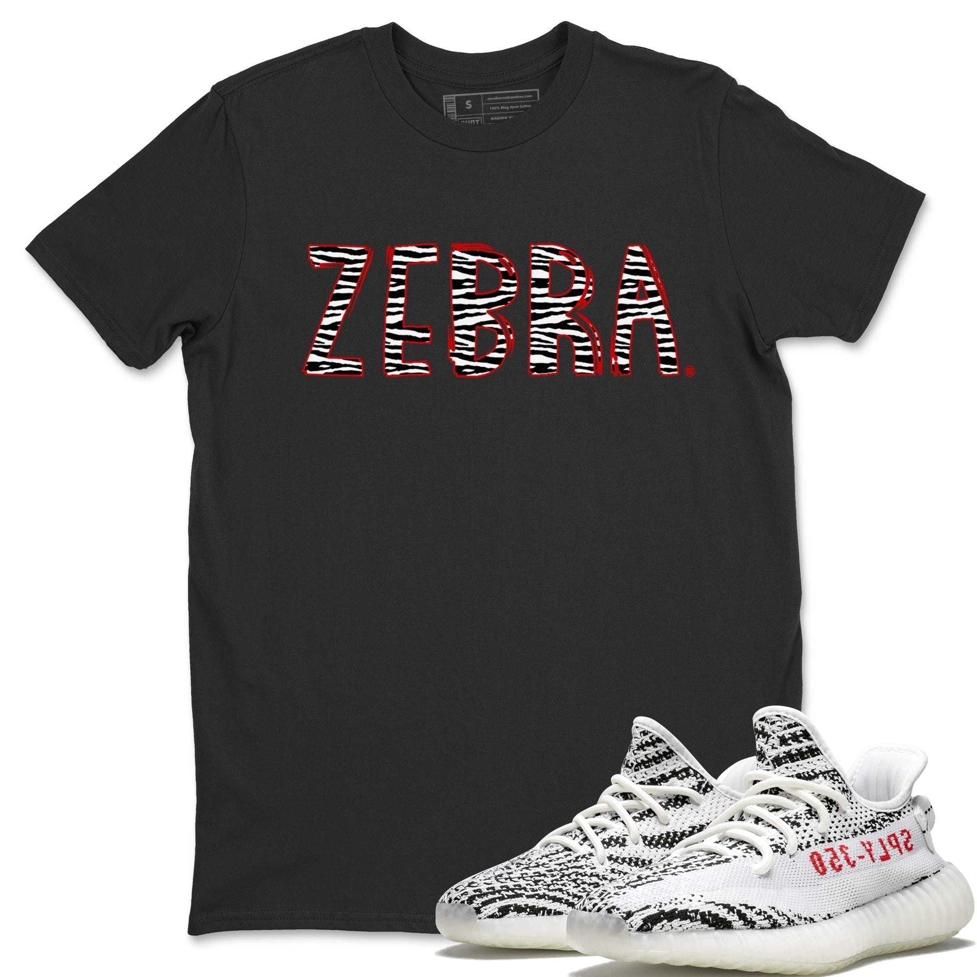 Yeezy 350 Zebra Shirt To Match Jordans Zebra Letters Sneaker Tees Yeezy 350 Zebra Drip Gear Zone Sneaker Matching Clothing Unisex Shirts