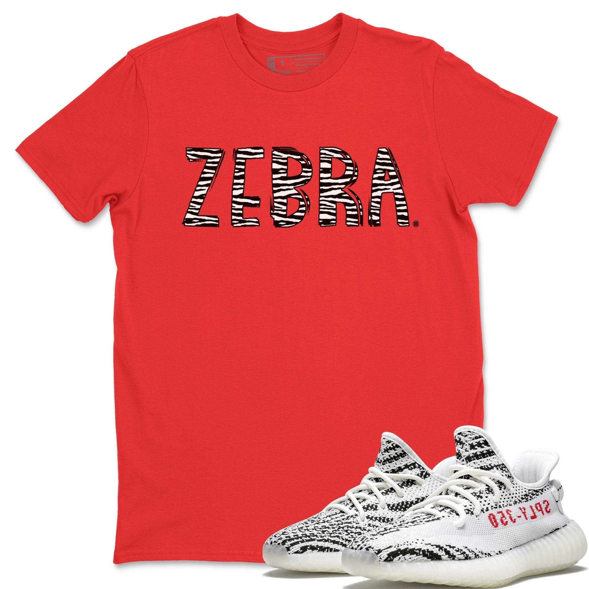 Yeezy 350 Zebra Shirt To Match Jordans Zebra Letters Sneaker Tees Yeezy 350 Zebra Drip Gear Zone Sneaker Matching Clothing Unisex Shirts