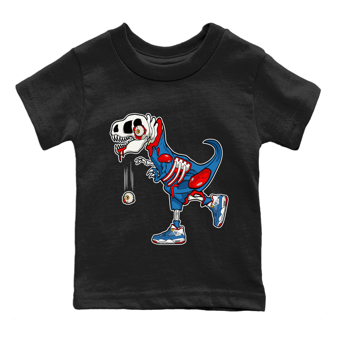 Jordan 4 Messy Room Sneaker Matching T-Shirt Zombie Dino Sneaker Tees Jordan 4 Messy Room Sneaker Release Tees Kids Shirts